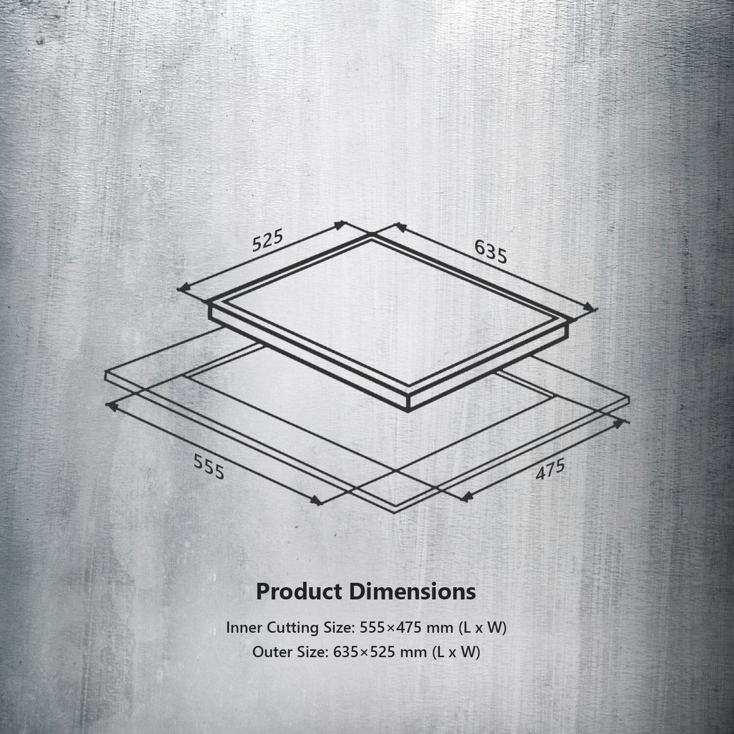 KAFF VRH 603 Tempered Glass Top 3 Burner Automatic Hob (Matte Enamelled Pan Support, Black) KAFF VRH 603 Tempered Glass Top 3 Burner Automatic Hob (Matte Enamelled Pan Support, Black)_5