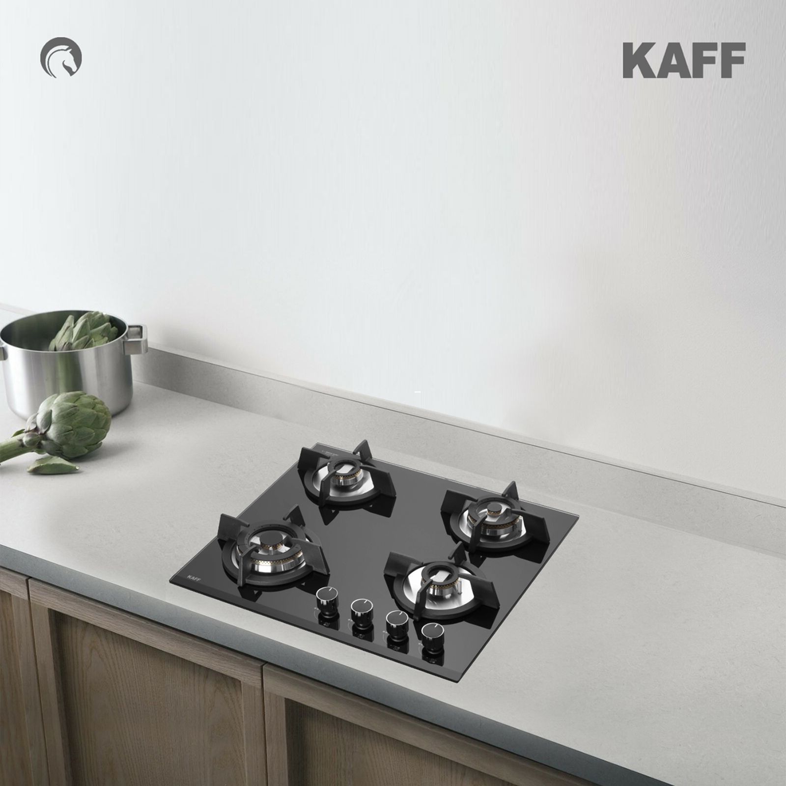 KAFF KH60 BR4 Tempered Glass Top 4 Burner Automatic Electric Hob (Heavy Duty Cast Iron Pan Support, Black)_10