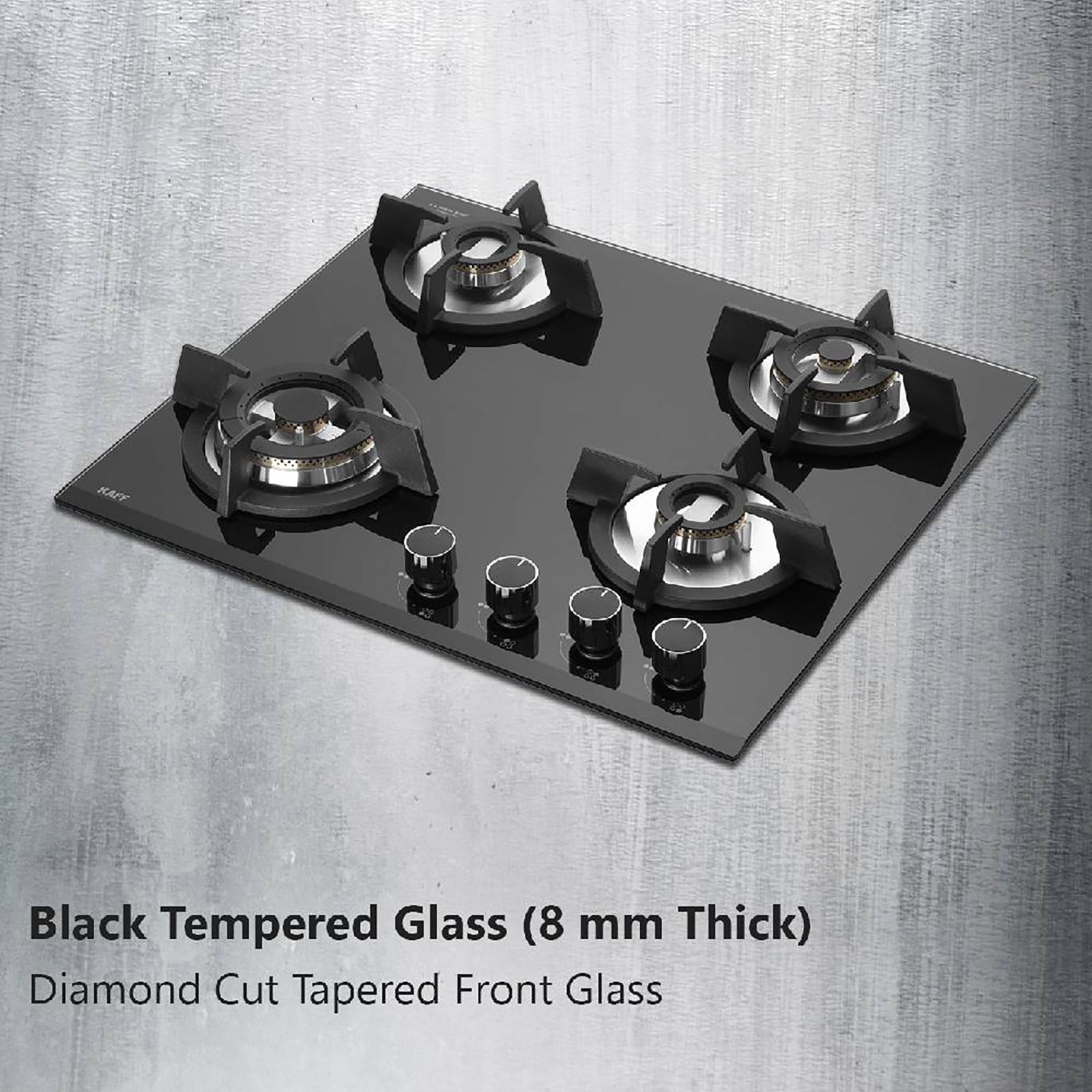 KAFF KH60 BR4 Tempered Glass Top 4 Burner Automatic Electric Hob (Heavy Duty Cast Iron Pan Support, Black)_13