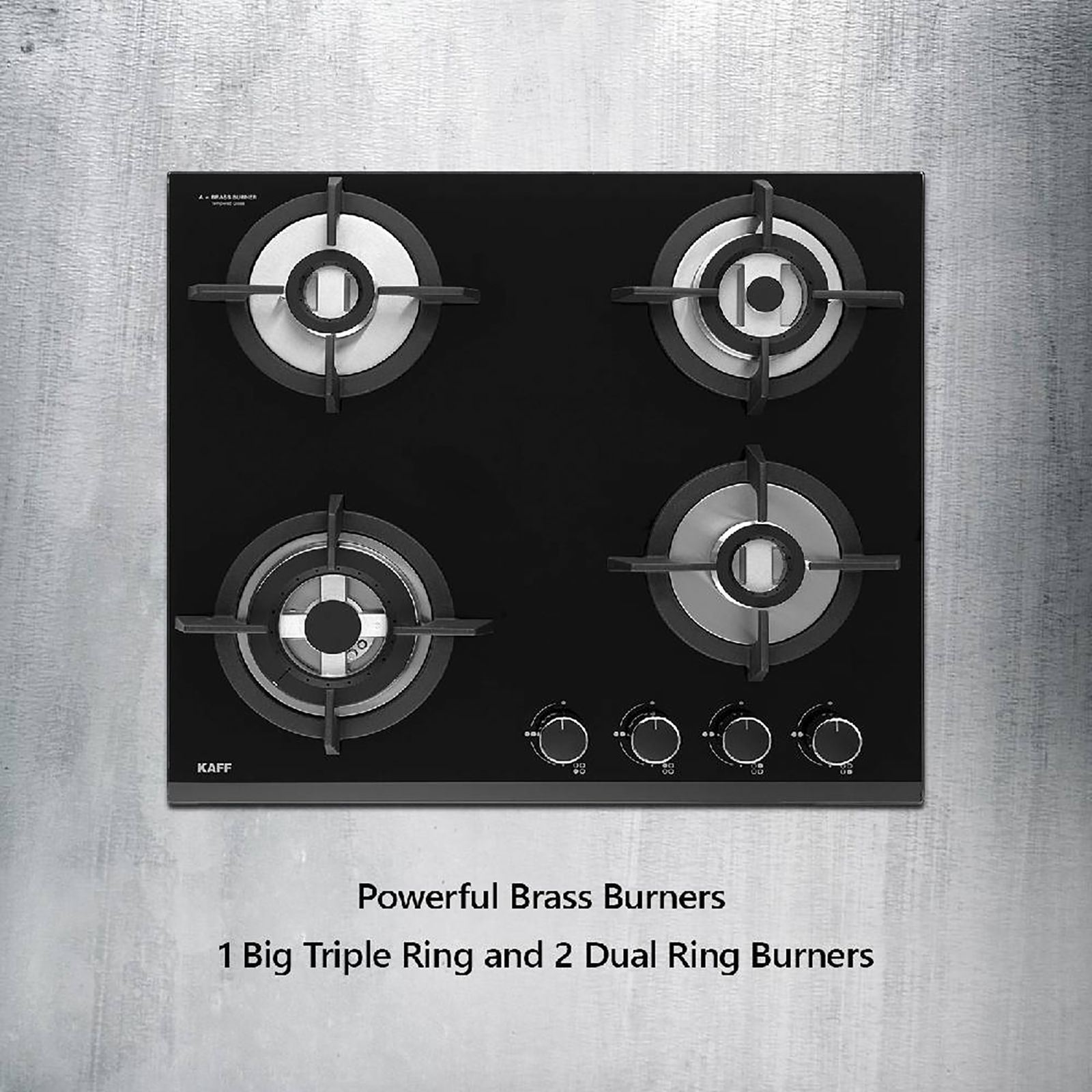 KAFF KH60 BR4 Tempered Glass Top 4 Burner Automatic Electric Hob (Heavy Duty Cast Iron Pan Support, Black)_14