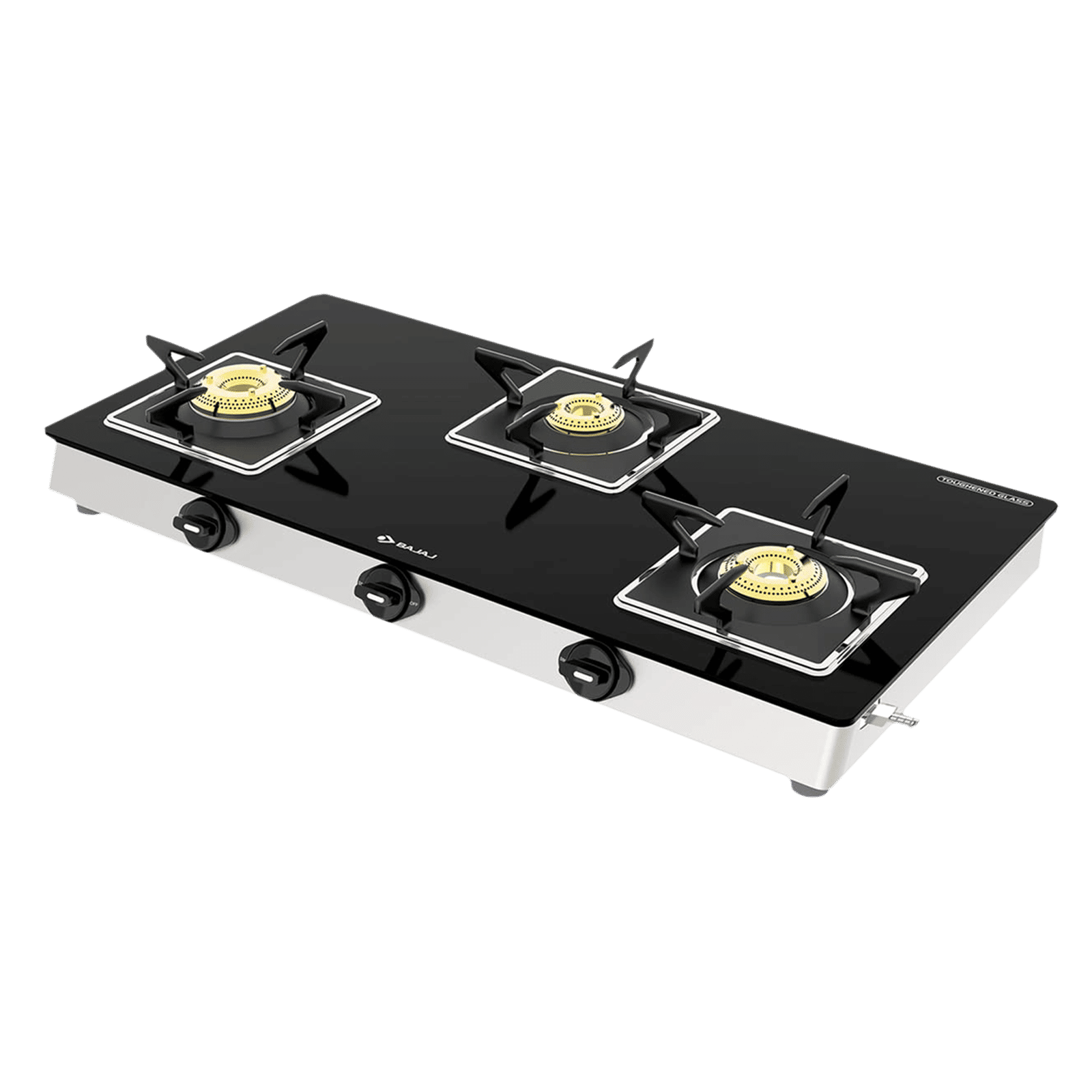 BAJAJ 3BJGS7 Glass Top 3 Burner Manual Gas Stove (Integrated SS Drip Tray, Black) BAJAJ 3BJGS7 Glass Top 3 Burner Manual Gas Stove (Integrated SS Drip Tray, Black)_10