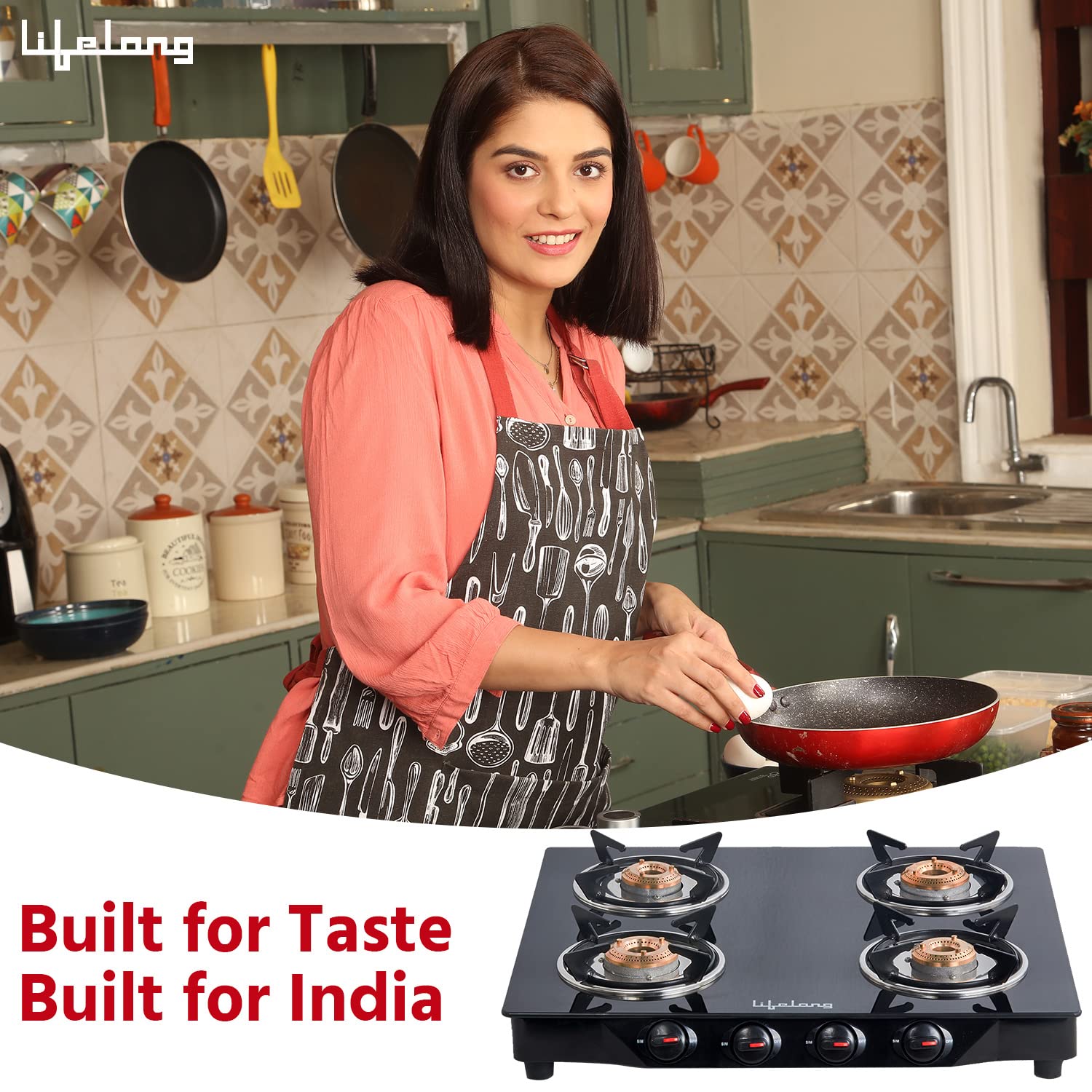 Lifelong LLGS27 Toughened Glass Top 4 Burner Manual Gas Stove (Nylon Knobs, Black) Lifelong LLGS27 Toughened Glass Top 4 Burner Manual Gas Stove (Nylon Knobs, Black)_10