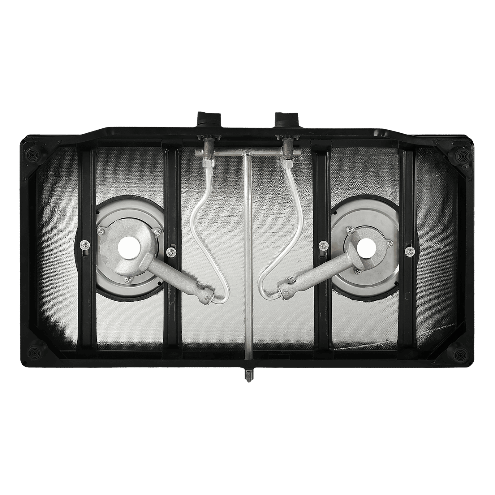 Faber JUMBO 2BB BK Toughened Glass Top 2 Burner Manual Gas Stove (Corrosion Resistance, Black)_6