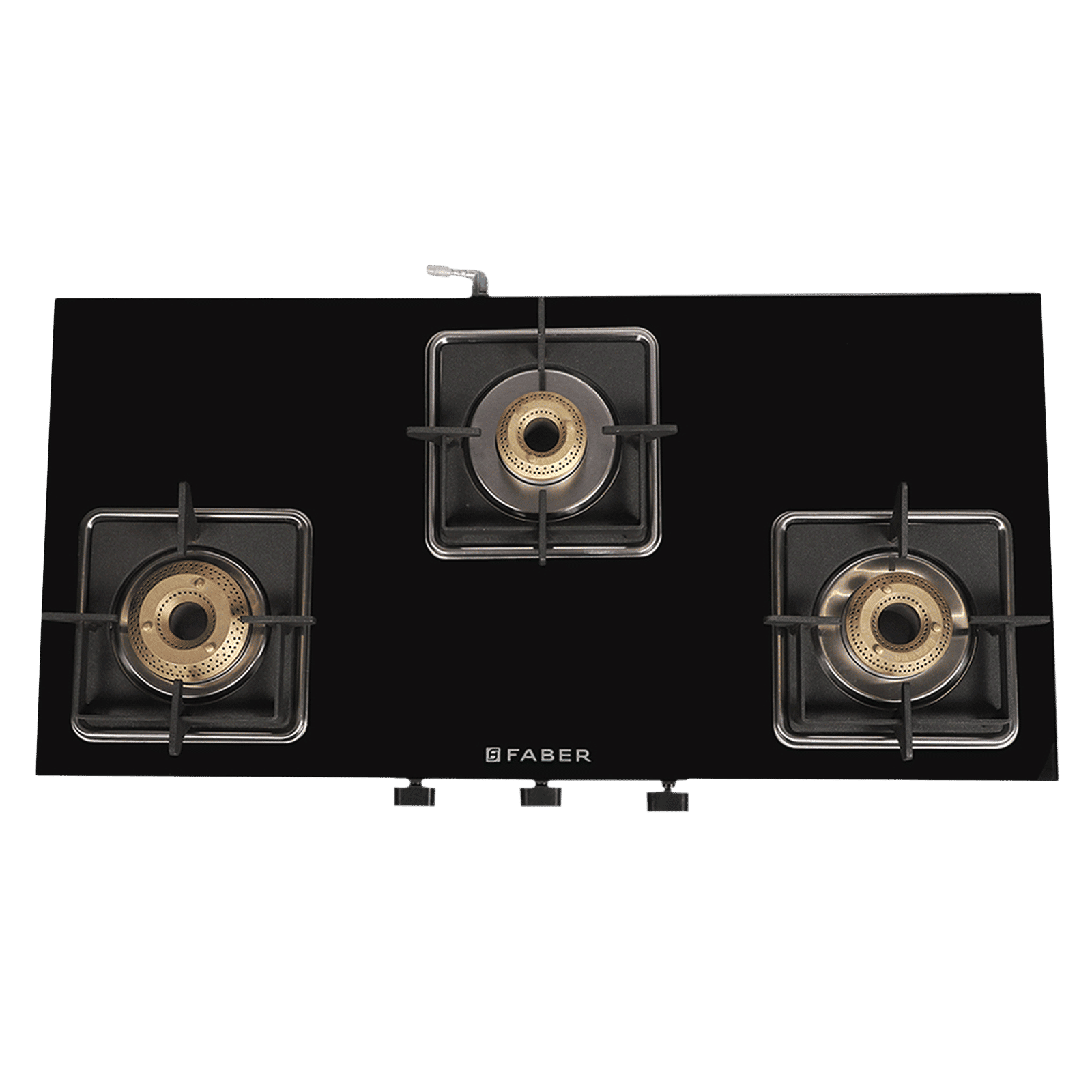Faber Remo 3BB BK Toughened Glass Top 3 Burner Manual Gas Stove (Premium Quality Knob, Black) Faber Remo 3BB BK Toughened Glass Top 3 Burner Manual Gas Stove (Premium Quality Knob, Black)_5