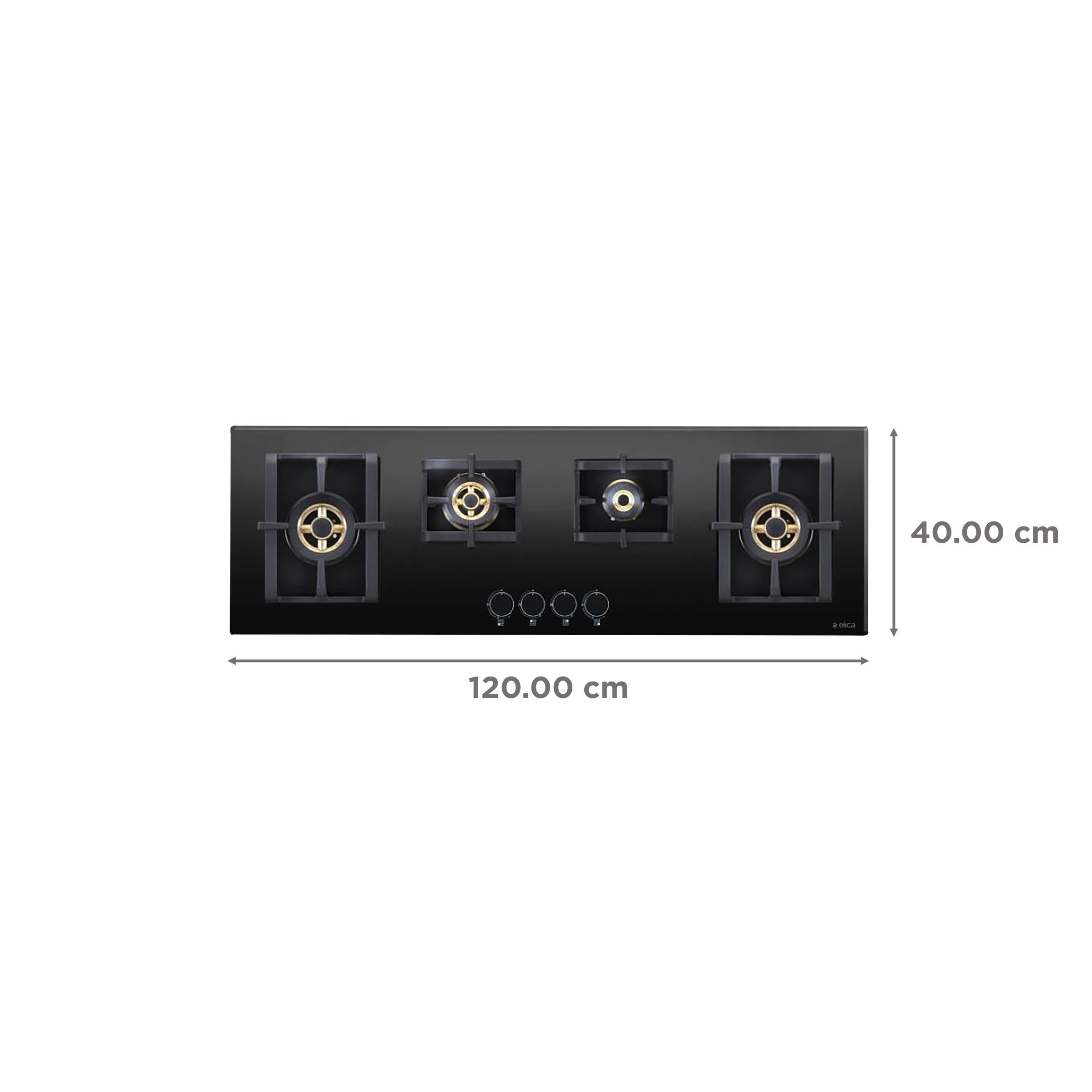 Elica PRO FB MFC 4B 120 DX Glass Top 4 Burner Automatic Electric Hob (Cast Iron Grid, Black)_2
