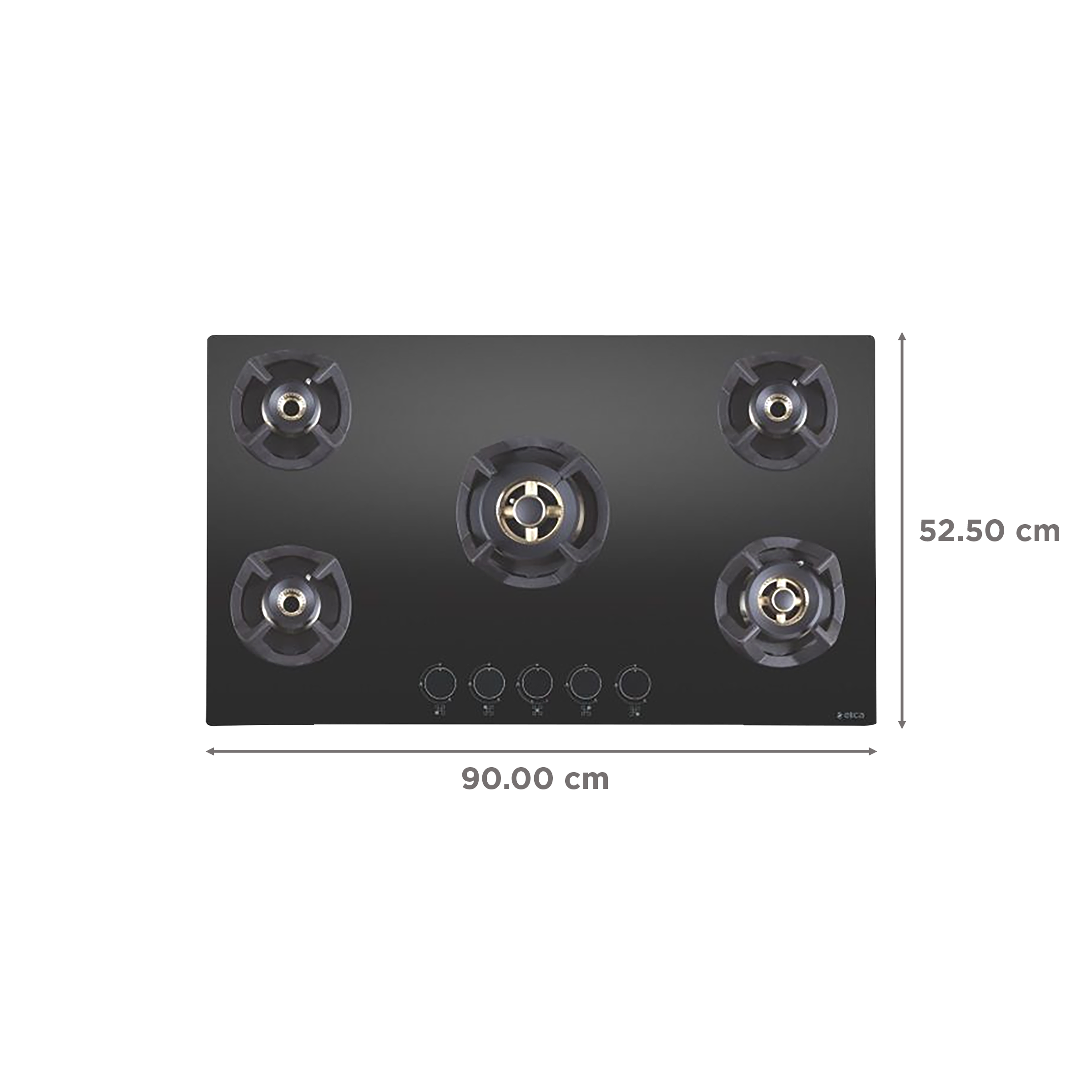 Elica CLASSIC FLEXI FB MFC 5B 90 MT FFD Glass Top 5 Burner Automatic Electric Hob (Flame Failure Device, Black) Elica CLASSIC FLEXI FB MFC 5B 90 MT FFD Glass Top 5 Burner Automatic Electric Hob (Flame Failure Device, Black)_2