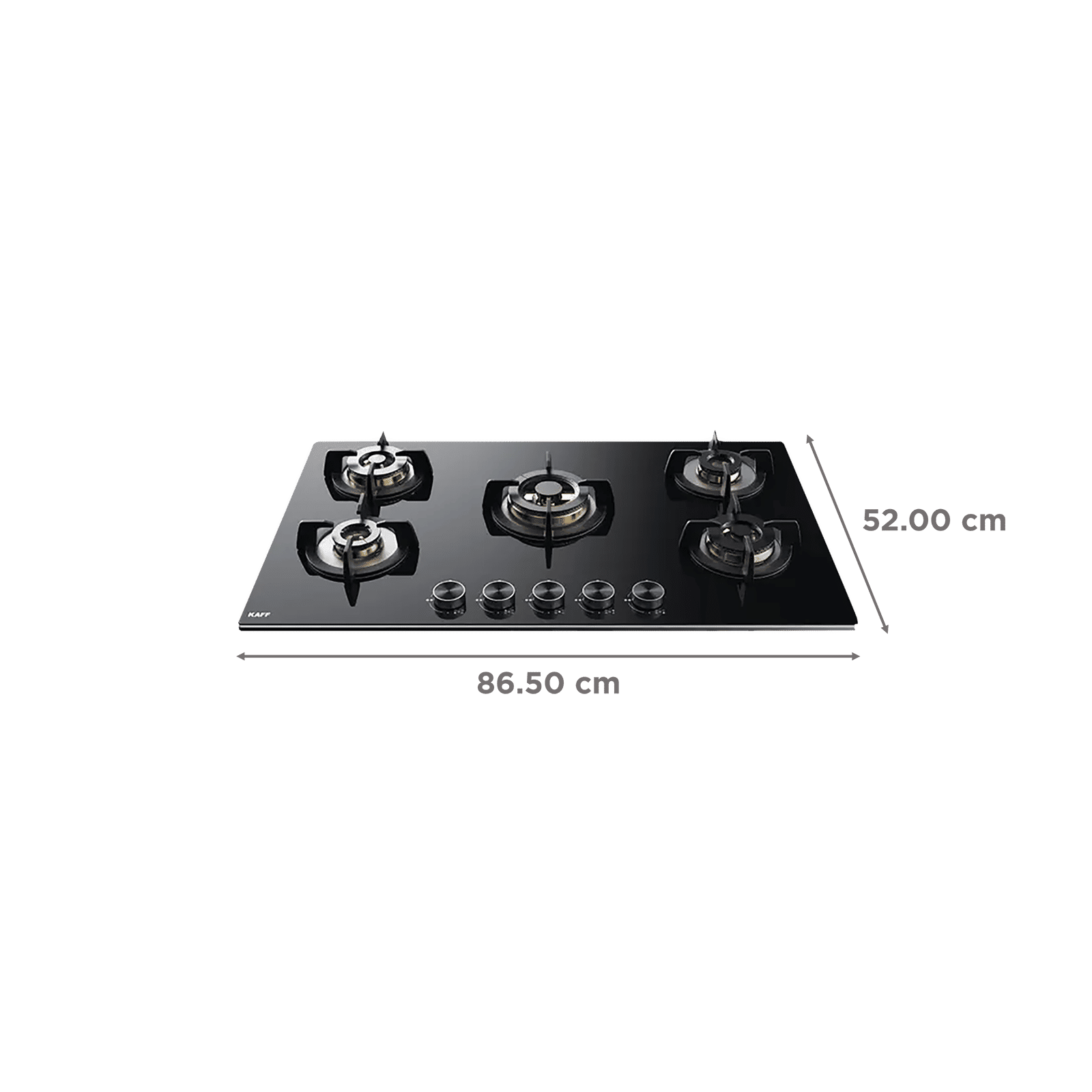 KAFF Bellini Tempered Glass Top 5 Burner Automatic Electric Hob (Flame Failure Device, Black) KAFF Bellini Tempered Glass Top 5 Burner Automatic Electric Hob (Flame Failure Device, Black)_2