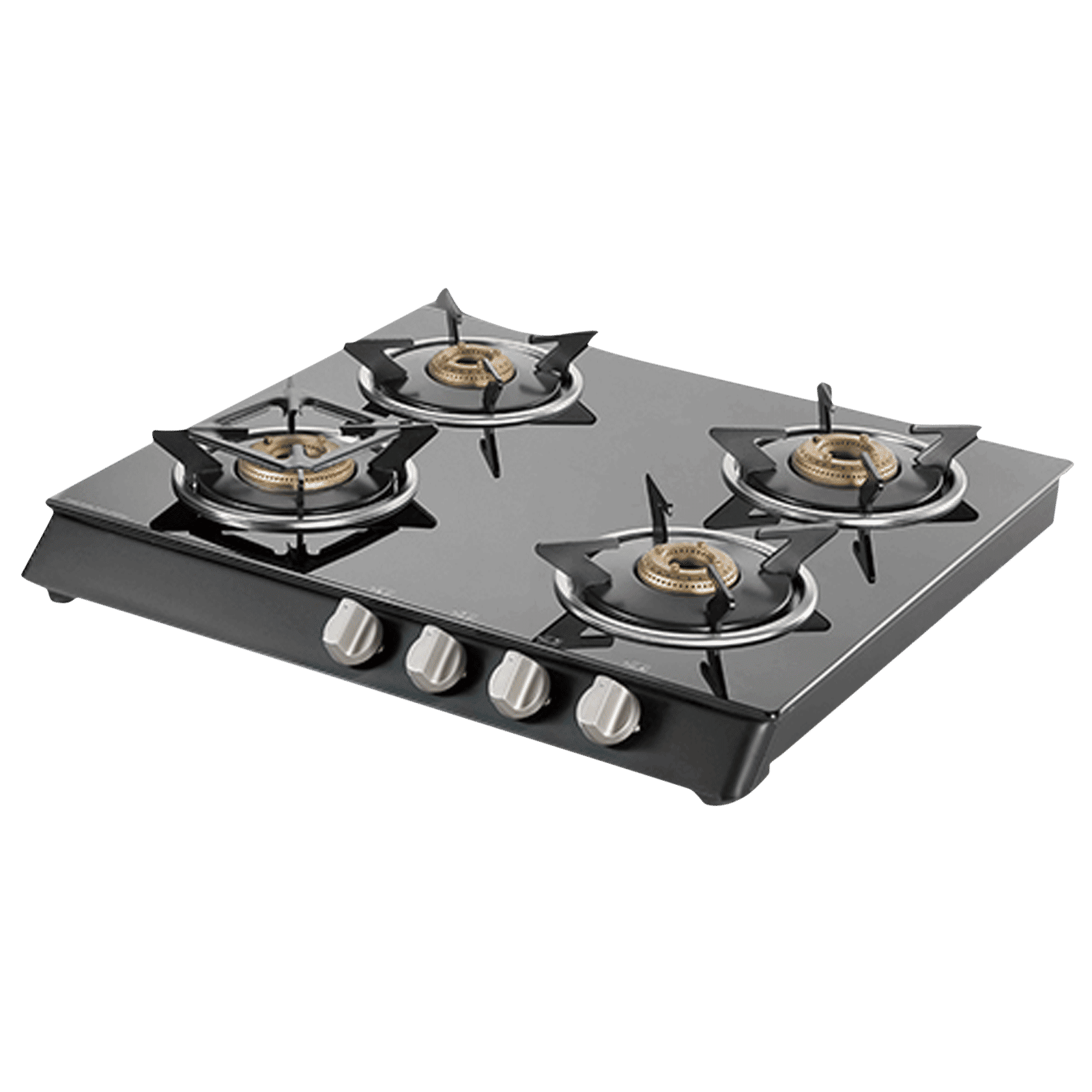 KAFF CTB584BAI Toughened Glass Top 4 Burner Automatic Gas Stove (Heavy Duty Pan Support, Black) KAFF CTB584BAI Toughened Glass Top 4 Burner Automatic Gas Stove (Heavy Duty Pan Support, Black)_1