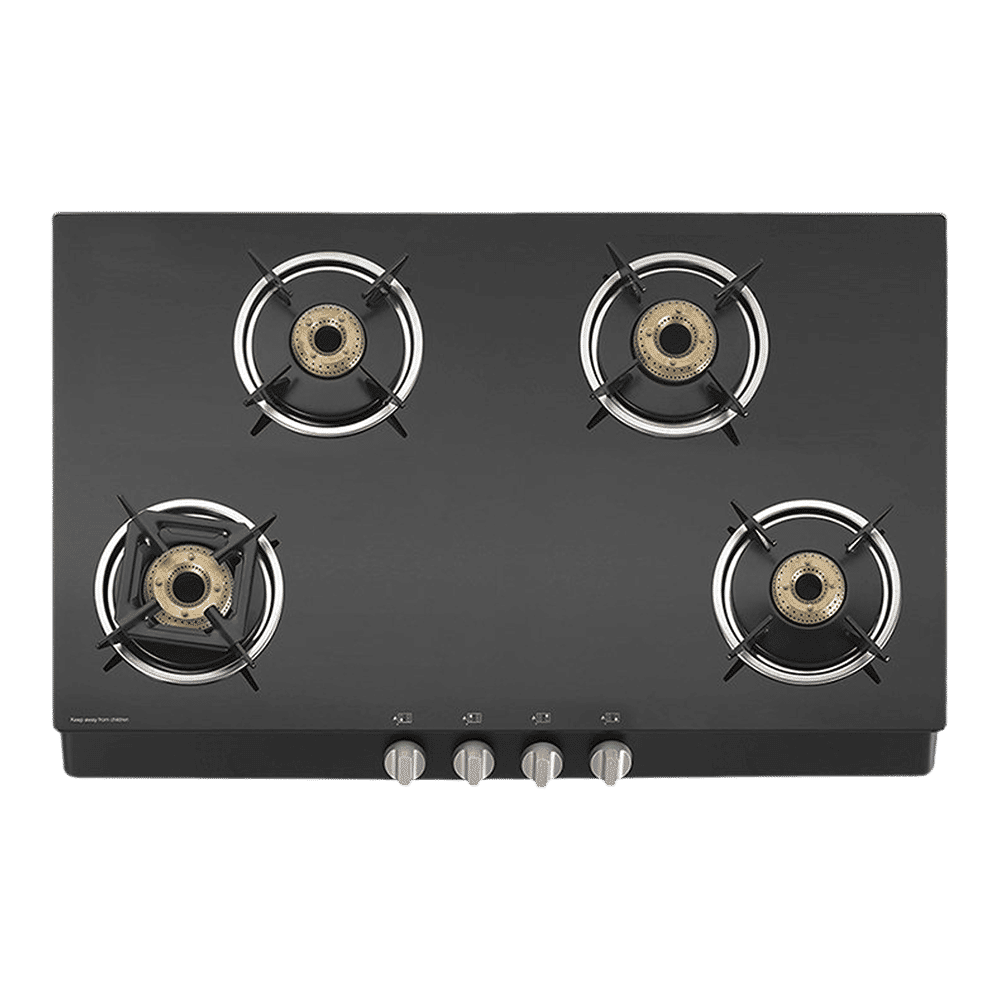 KAFF CTB694BAI Toughened Glass Top 4 Burner Automatic Gas Stove (Heavy Duty Pan Support, Black) KAFF CTB694BAI Toughened Glass Top 4 Burner Automatic Gas Stove (Heavy Duty Pan Support, Black)_6