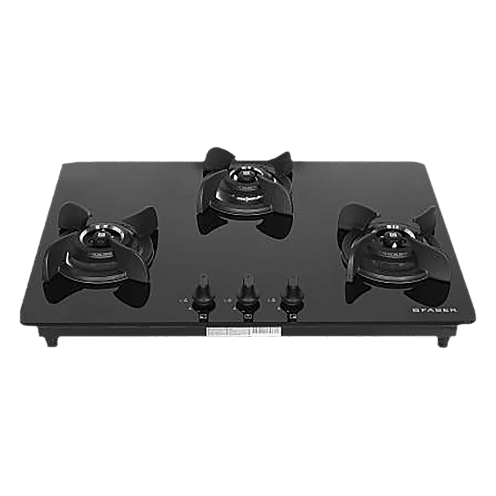 Faber Ultima HT723 CRS BR CI AI Toughened Glass Top 3 Burner Automatic Electric Hob (Premium Quality Knob, Black) Faber Ultima HT723 CRS BR CI AI Toughened Glass Top 3 Burner Automatic Electric Hob (Premium Quality Knob, Black)_1