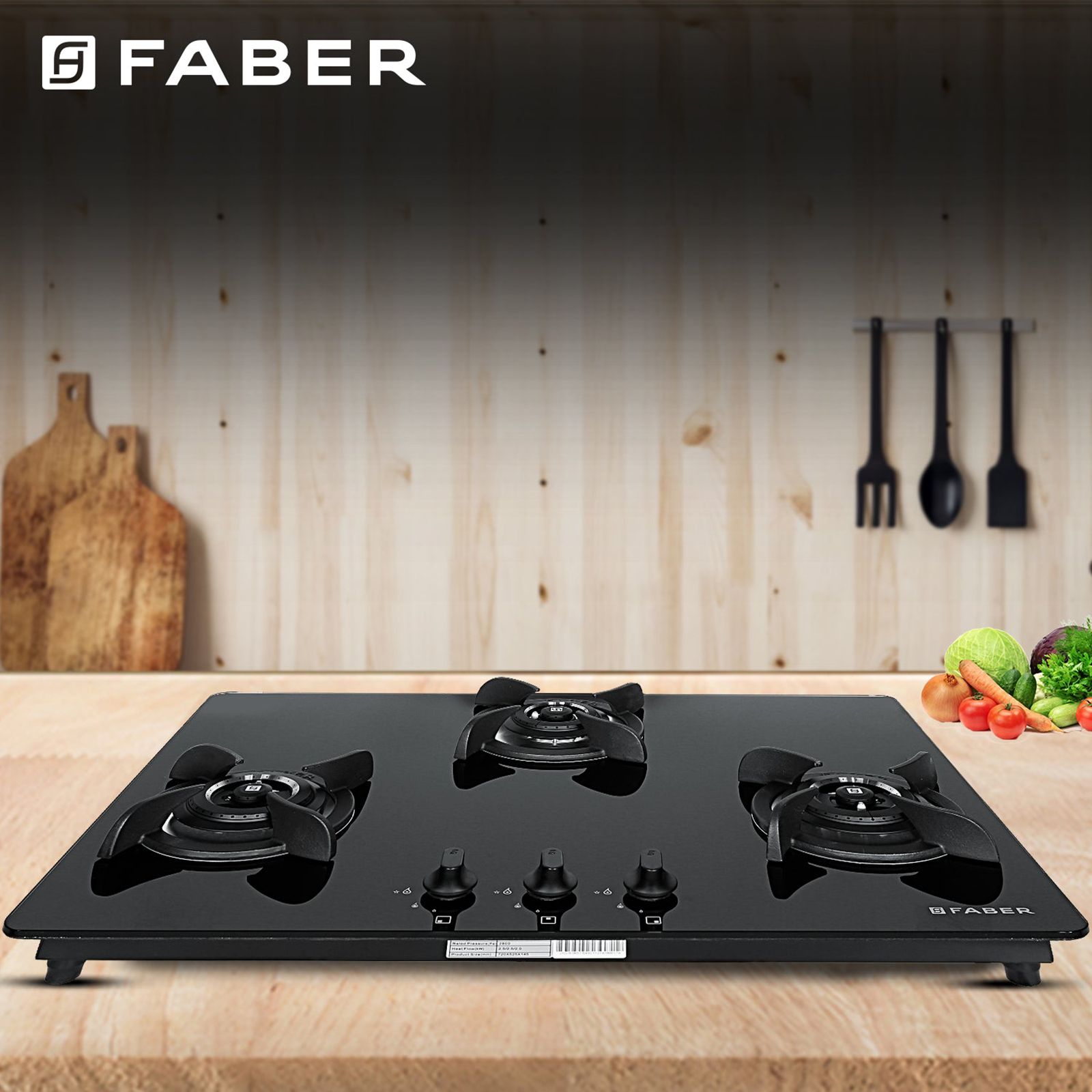 Faber Ultima HT723 CRS BR CI AI Toughened Glass Top 3 Burner Automatic Electric Hob (Premium Quality Knob, Black) Faber Ultima HT723 CRS BR CI AI Toughened Glass Top 3 Burner Automatic Electric Hob (Premium Quality Knob, Black)_12
