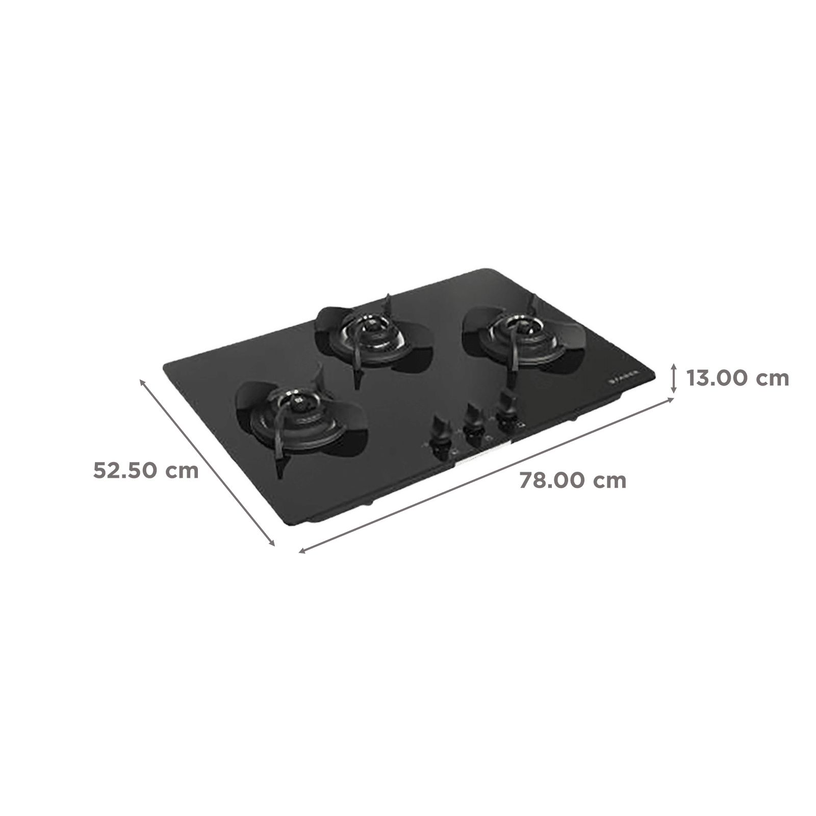 Faber Ultima Plus HT783 CRS BR CI AI Toughened Glass Top 3 Burner Automatic Hob (Cast Iron Pan Support, Black) Faber Ultima Plus HT783 CRS BR CI AI Toughened Glass Top 3 Burner Automatic Hob (Cast Iron Pan Support, Black)_2