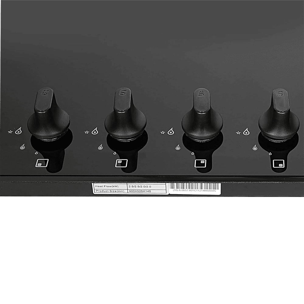 Faber Ultima Plus HT904 CRS BR CI AI Toughened Glass Top 4 Burner Automatic Electric Hob (Premium Quality Knob, Black) Faber Ultima Plus HT904 CRS BR CI AI Toughened Glass Top 4 Burner Automatic Electric Hob (Premium Quality Knob, Black)_5