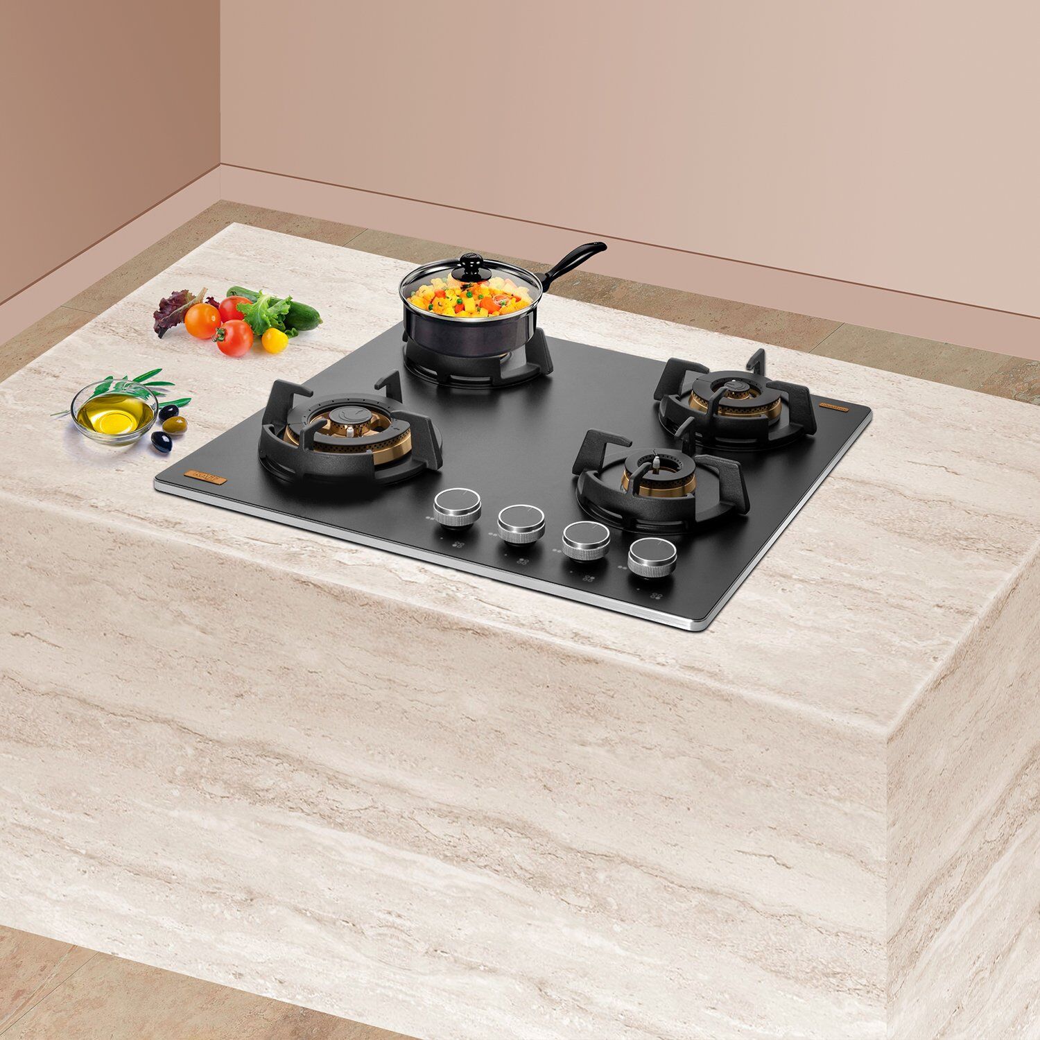 KAFF MSM 604 Glass Top 4 Burner Automatic Hob (Flame Failure Device, Black)_6