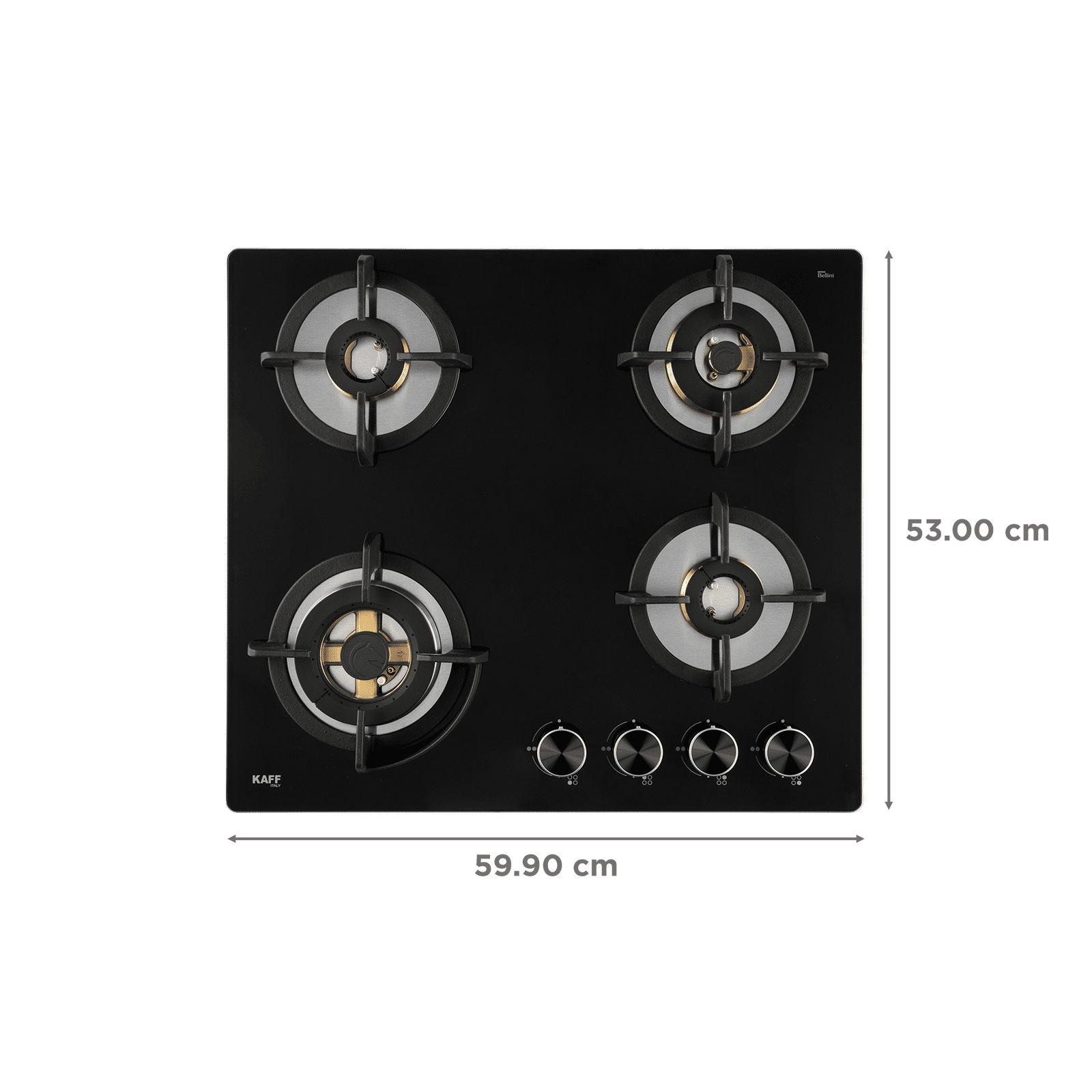 KAFF BLH 604 Tempered Glass Top 4 Burner Automatic Electric Hob (Flame Failure Device, Black) KAFF BLH 604 Tempered Glass Top 4 Burner Automatic Electric Hob (Flame Failure Device, Black)_2