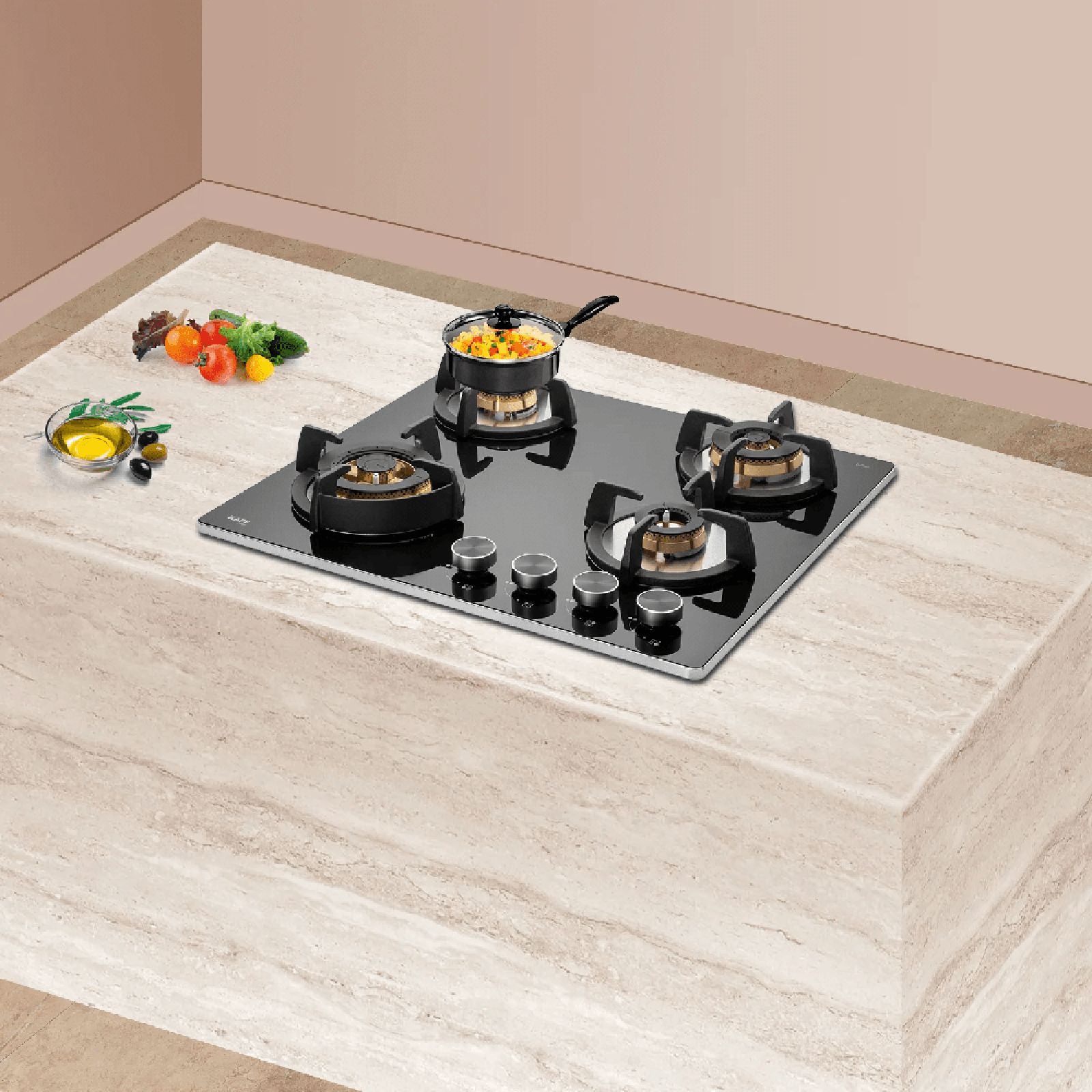 KAFF BLH 604 Tempered Glass Top 4 Burner Automatic Electric Hob (Flame Failure Device, Black) KAFF BLH 604 Tempered Glass Top 4 Burner Automatic Electric Hob (Flame Failure Device, Black)_6