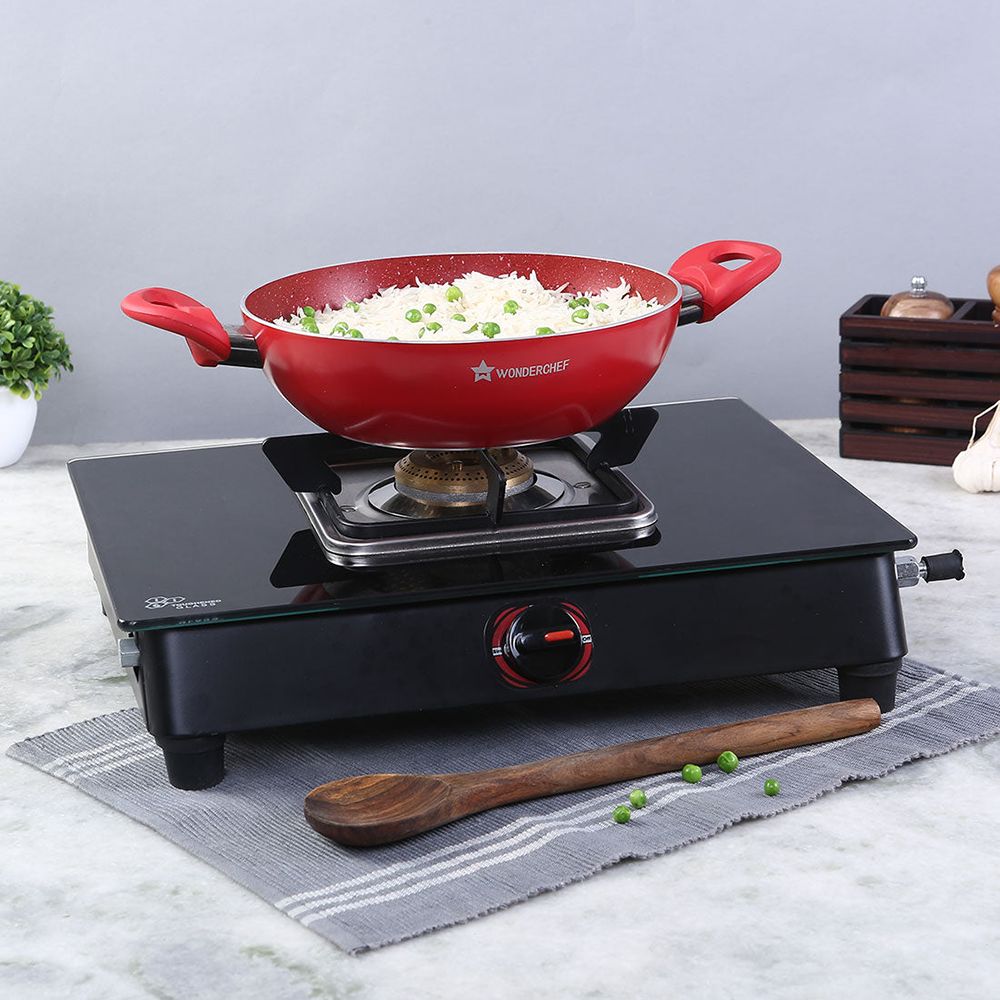 WONDERCHEF Ultima Toughened Glass Top 1 Burner Manual Gas Stove (Compact Design, Black) WONDERCHEF Ultima Toughened Glass Top 1 Burner Manual Gas Stove (Compact Design, Black)_7