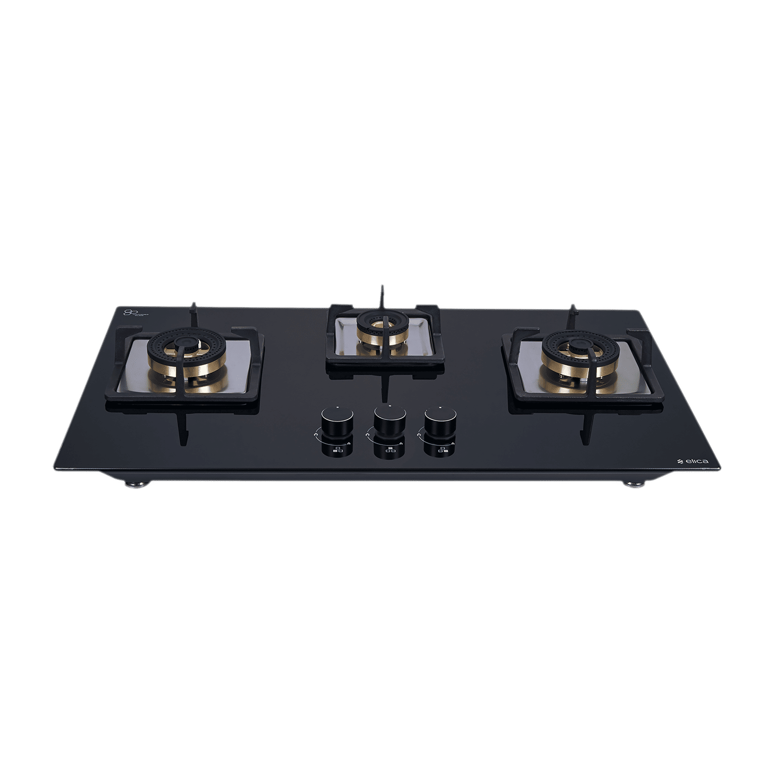 Elica IND FLEXI FB 375 DX DFS Glass Top 3 Burner Automatic Electric Hob (Cast Iron Grid, Black)_6