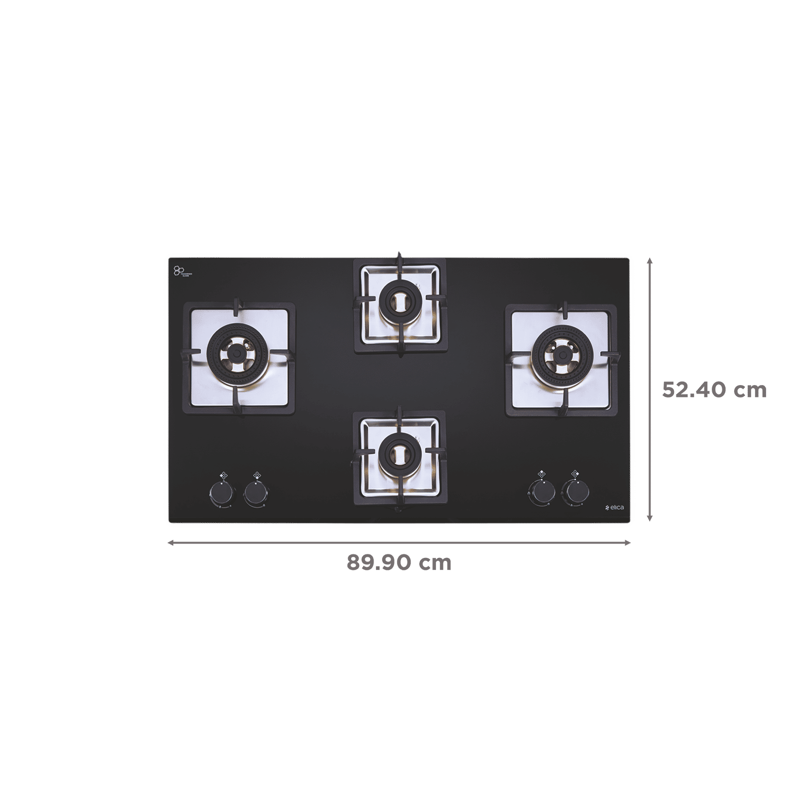 Elica IND FLEXI FB 491 DX DFS Glass Top 4 Burner Automatic Electric Hob (Knob Control, Black) Elica IND FLEXI FB 491 DX DFS Glass Top 4 Burner Automatic Electric Hob (Knob Control, Black)_2