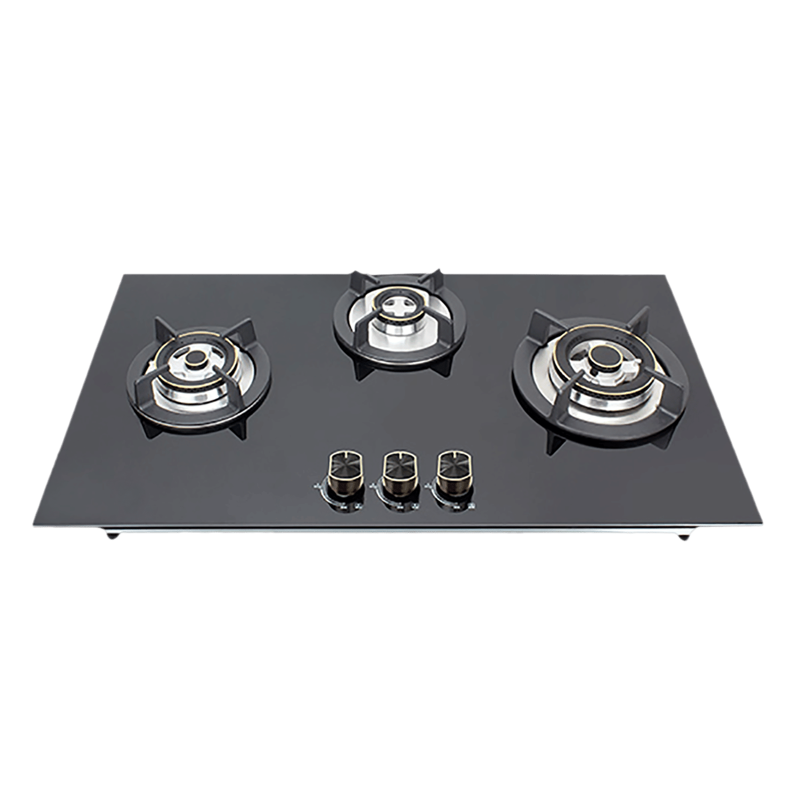 Kutchina Flamma 3B Eco 78 Tempered Glass Top 3 Burner Automatic Hob (Multi Flame Burner, Black) Kutchina Flamma 3B Eco 78 Tempered Glass Top 3 Burner Automatic Hob (Multi Flame Burner, Black)_1