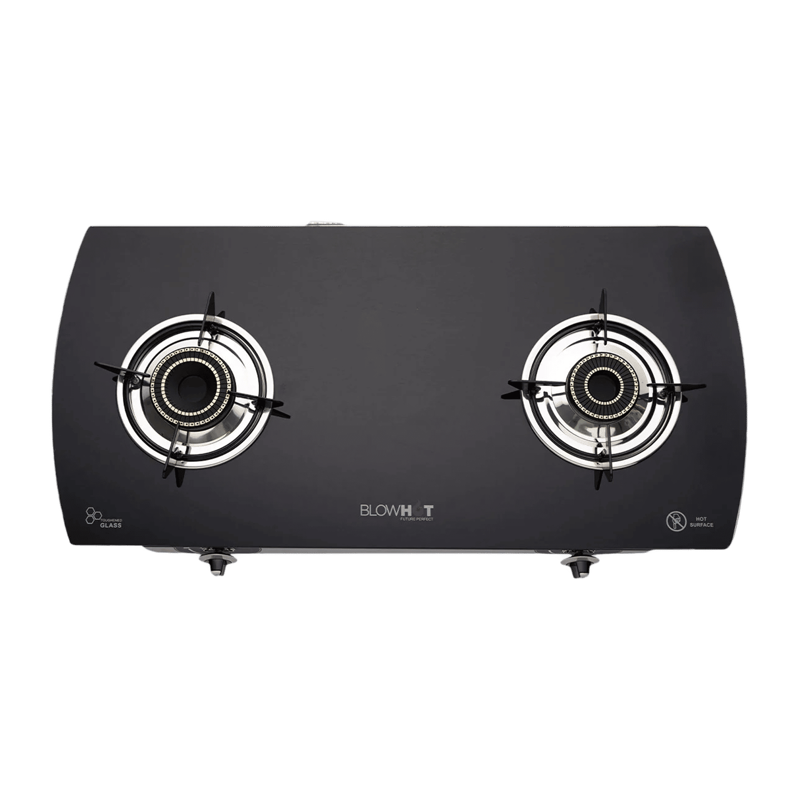 Blowhot Jasper Toughened Glass Top 2 Burner Manual Gas Stove (ISI Certified, Black) Blowhot Jasper Toughened Glass Top 2 Burner Manual Gas Stove (ISI Certified, Black)_1