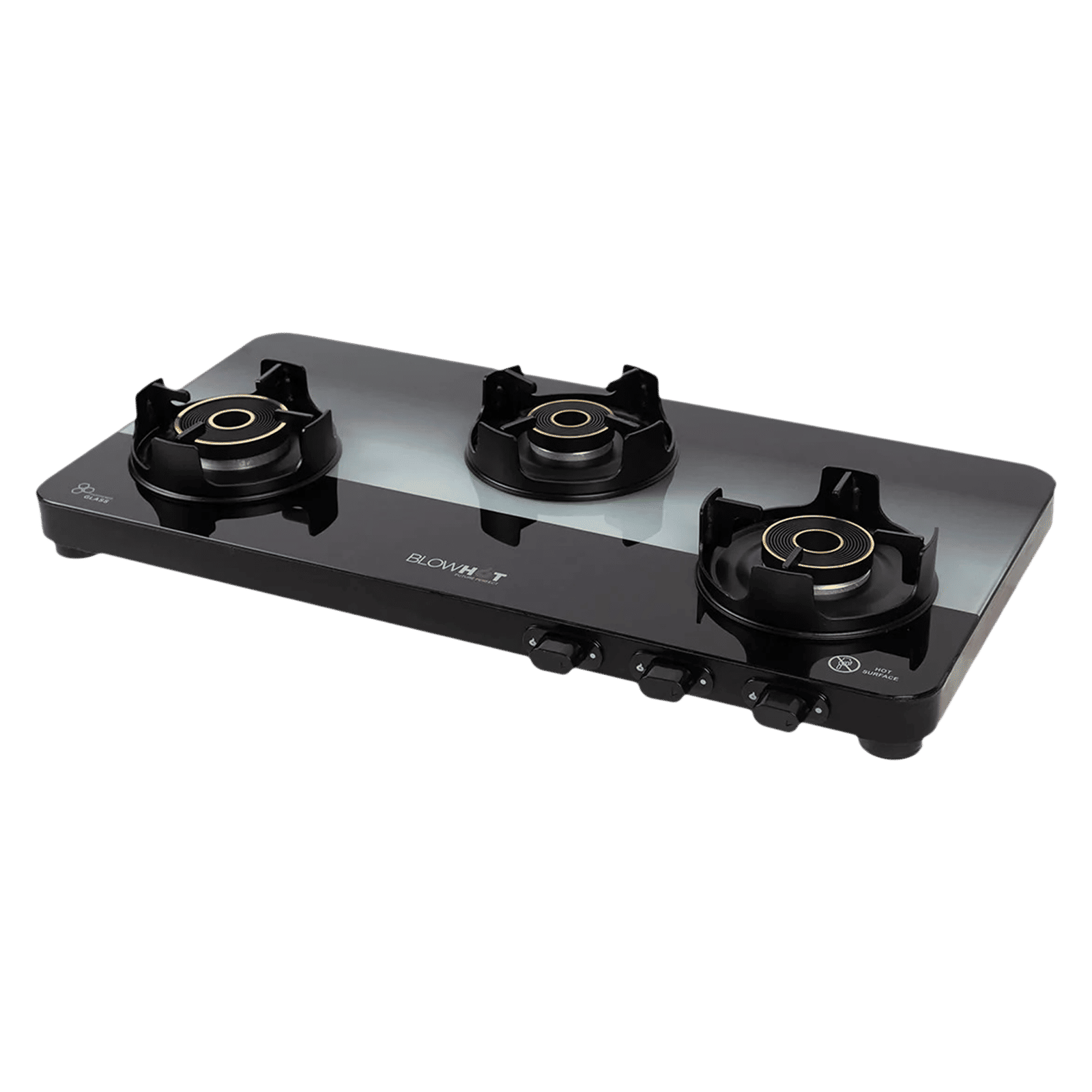 Blowhot Sapphire Toughened Glass Top 3 Burner Manual Gas Stove (ISI Certified, Black) Blowhot Sapphire Toughened Glass Top 3 Burner Manual Gas Stove (ISI Certified, Black)_13