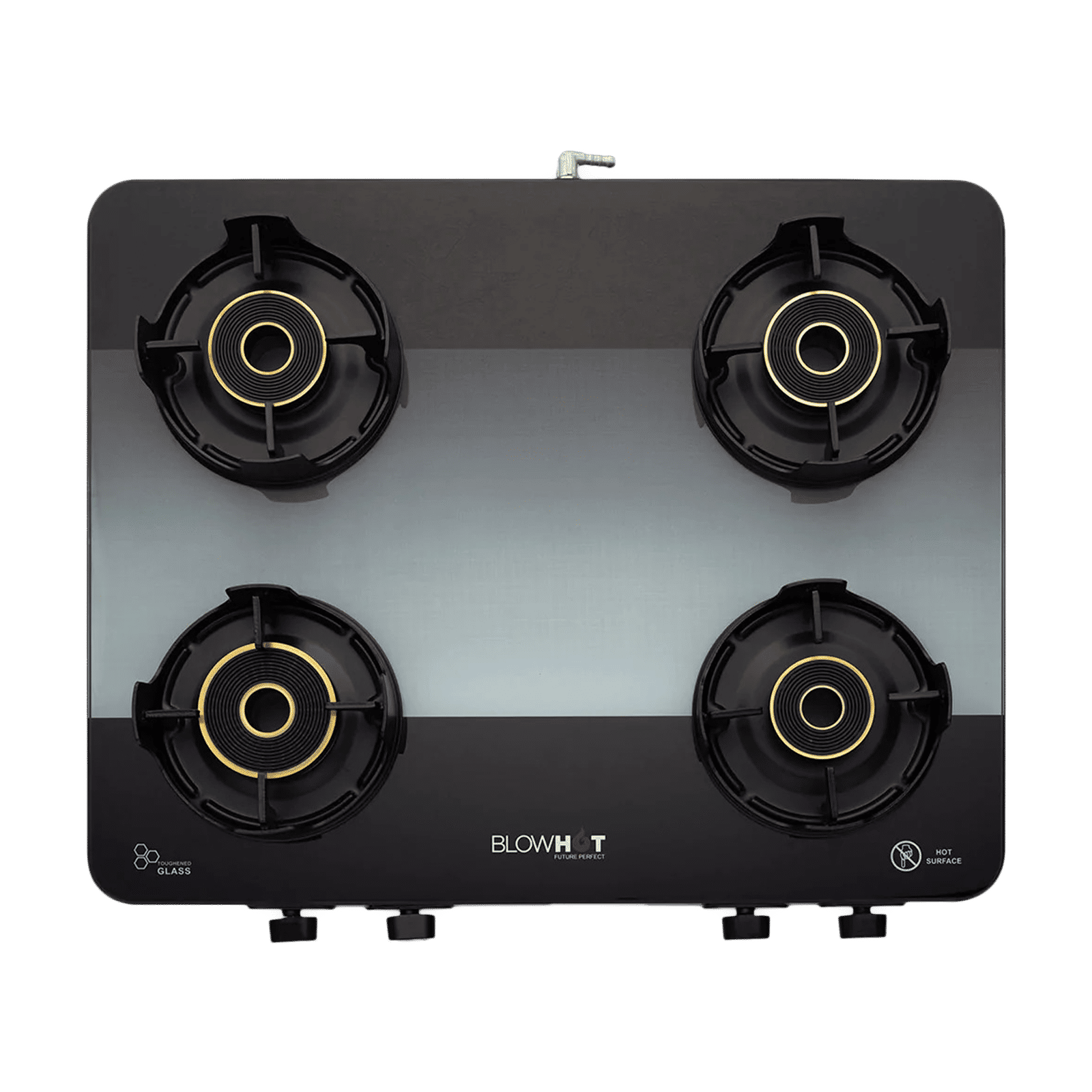 Blowhot Sapphire Toughened Glass Top 4 Burner Manual Gas Stove (ISI Certified, Black) Blowhot Sapphire Toughened Glass Top 4 Burner Manual Gas Stove (ISI Certified, Black)_1