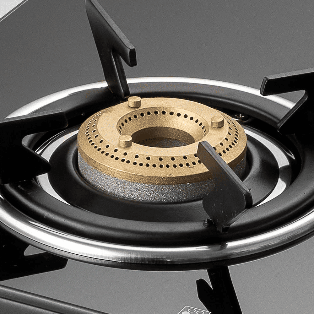 KAFF CTE713B Toughened Glass Top 3 Burner Manual Gas Stove (Matte Enamelled Pan Support, Black)_4