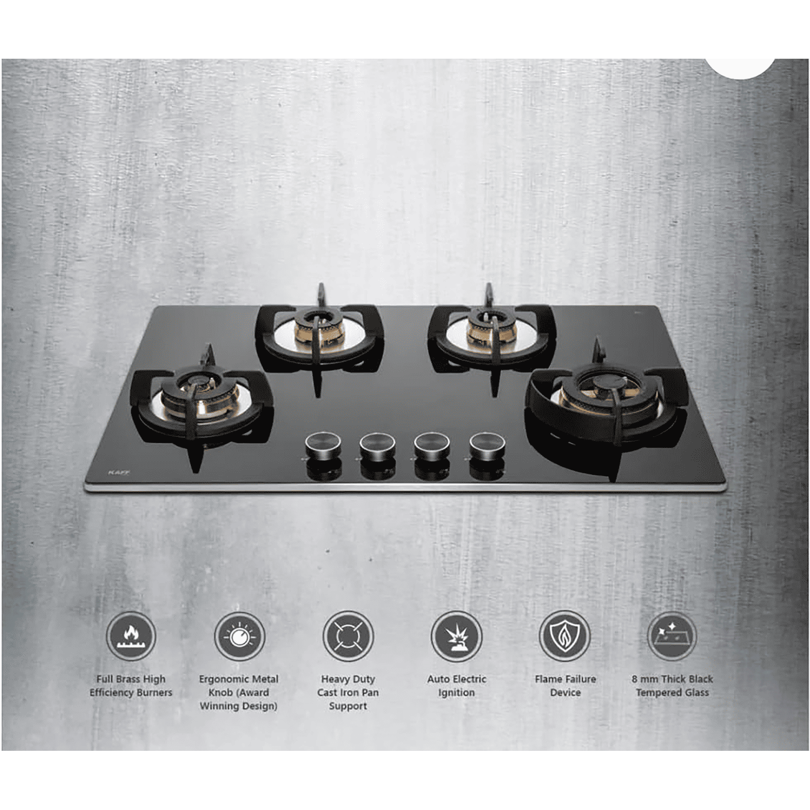KAFF BLH 804 Tempered Glass Top 4 Burner Automatic Electric Hob (Flame Failure Device, Black) KAFF BLH 804 Tempered Glass Top 4 Burner Automatic Electric Hob (Flame Failure Device, Black)_17