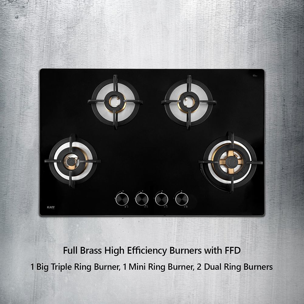 KAFF Bellini-F Tempered Glass Top 4 Burner Automatic Electric Hob (Flame Failure Device, Black) KAFF Bellini-F Tempered Glass Top 4 Burner Automatic Electric Hob (Flame Failure Device, Black)_18