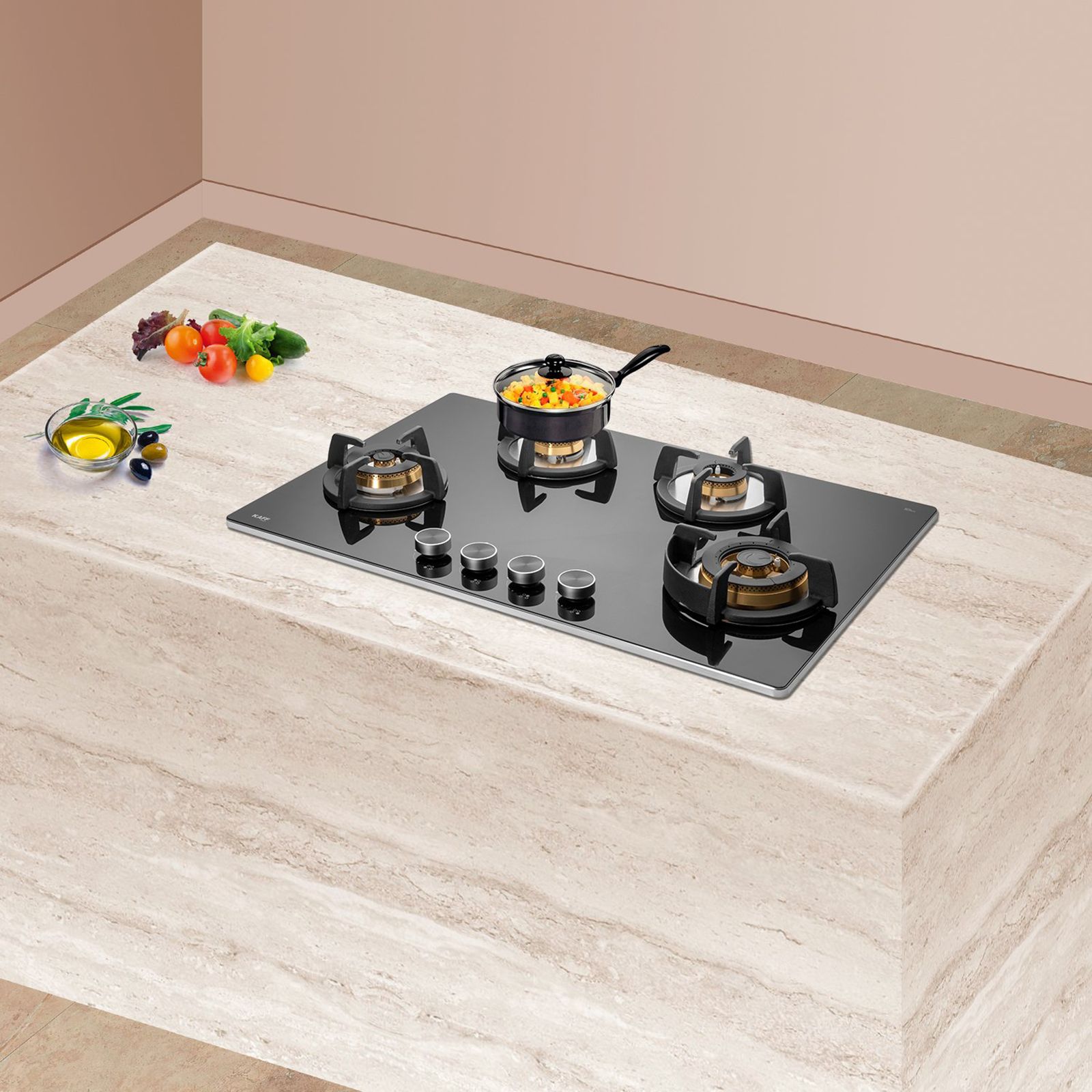 KAFF Bellini-F Tempered Glass Top 4 Burner Automatic Electric Hob (Flame Failure Device, Black) KAFF Bellini-F Tempered Glass Top 4 Burner Automatic Electric Hob (Flame Failure Device, Black)_7