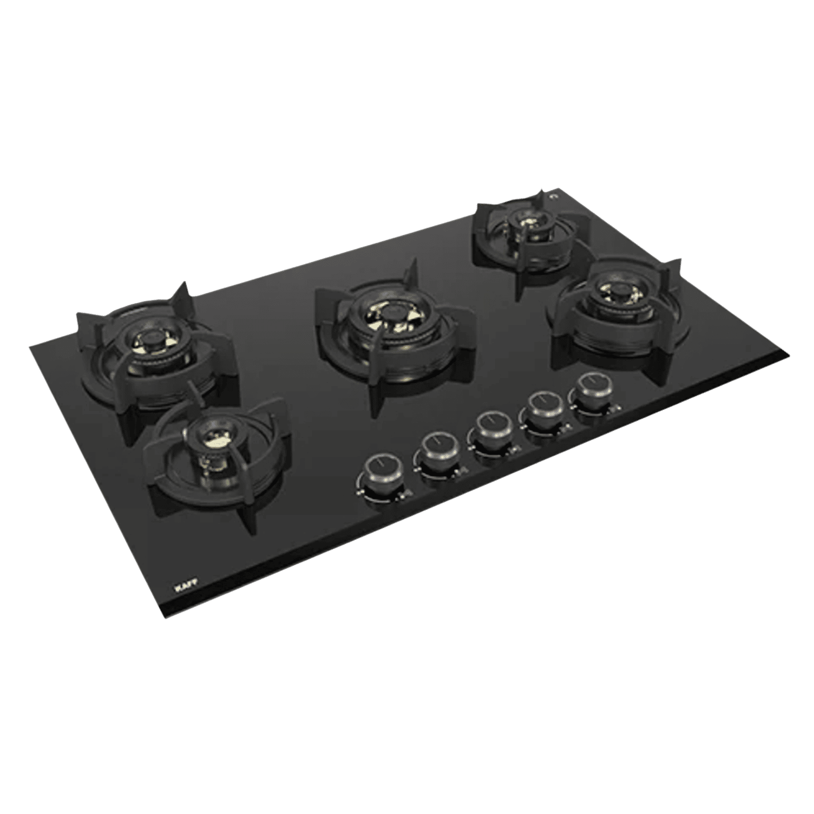 KAFF ASF 865 Tempered Glass Top 5 Burner Automatic Electric Hob (Flame Failure Device, Black) KAFF ASF 865 Tempered Glass Top 5 Burner Automatic Electric Hob (Flame Failure Device, Black)_1