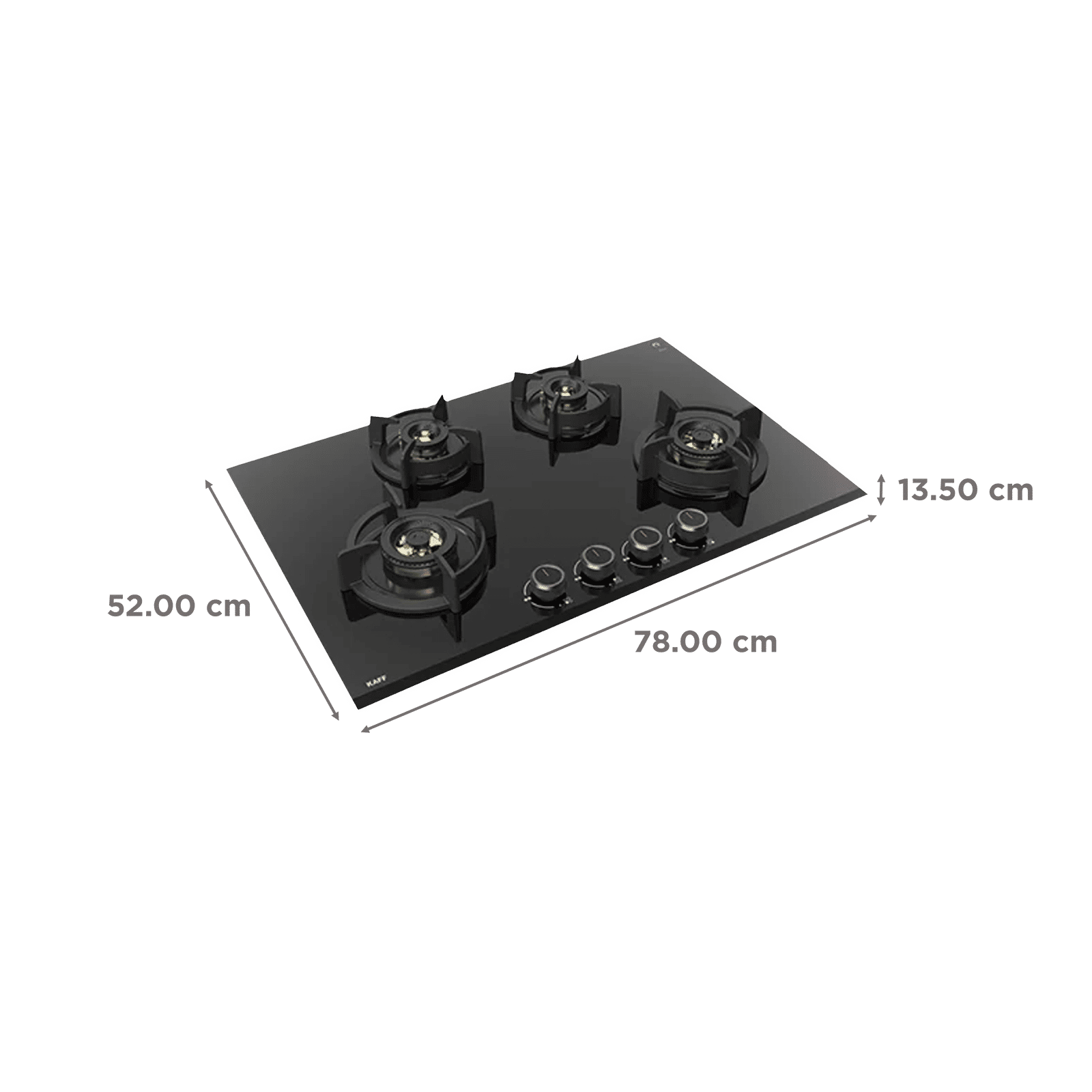 KAFF ASF 784 Tempered Glass Top 4 Burner Automatic Electric Hob (Flame Failure Device, Black) KAFF ASF 784 Tempered Glass Top 4 Burner Automatic Electric Hob (Flame Failure Device, Black)_2