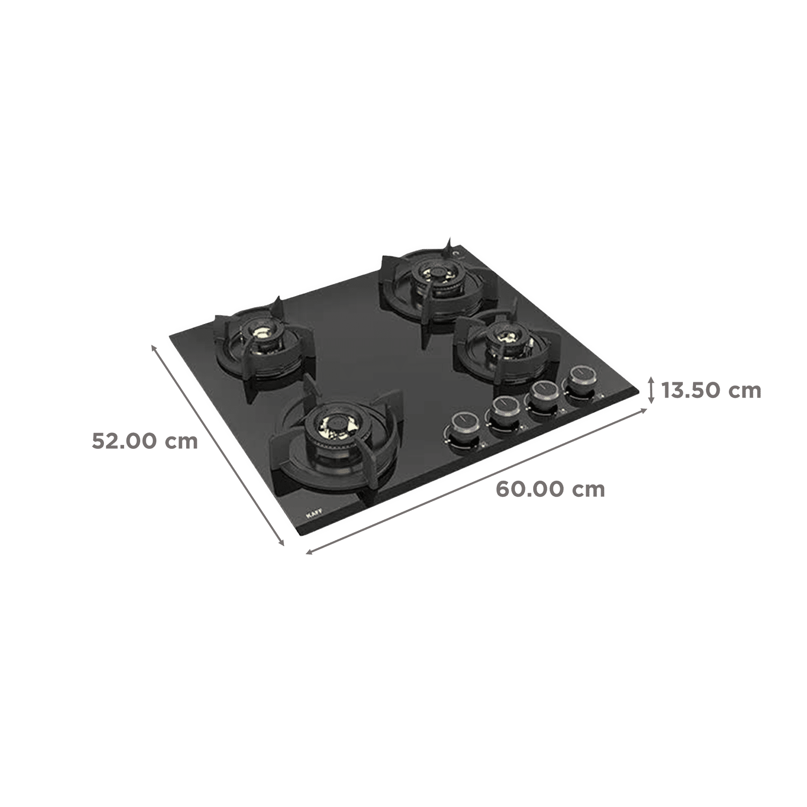 KAFF ASF 604 Tempered Glass Top 4 Burner Automatic Electric Hob (Flame Failure Device, Black) KAFF ASF 604 Tempered Glass Top 4 Burner Automatic Electric Hob (Flame Failure Device, Black)_2