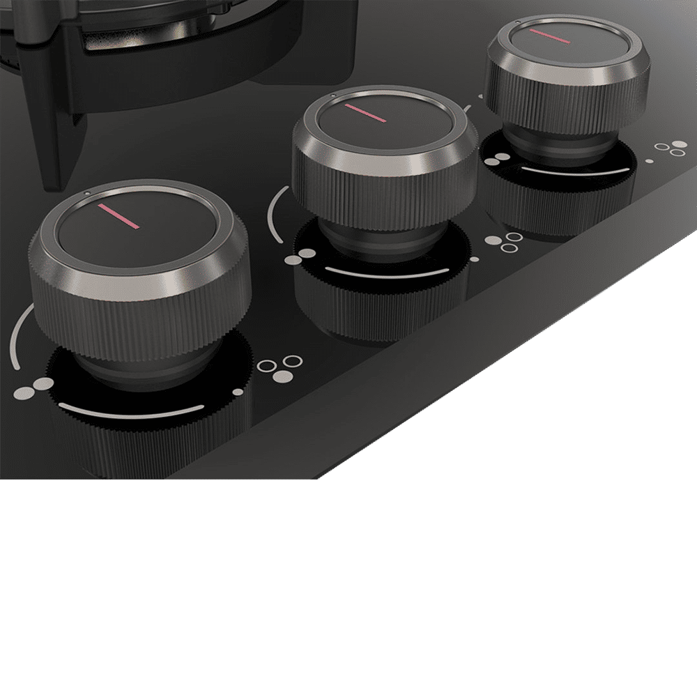 KAFF ASF 603 Tempered Glass Top 3 Burner Automatic Electric Hob (Flame Failure Device, Black) KAFF ASF 603 Tempered Glass Top 3 Burner Automatic Electric Hob (Flame Failure Device, Black)_5