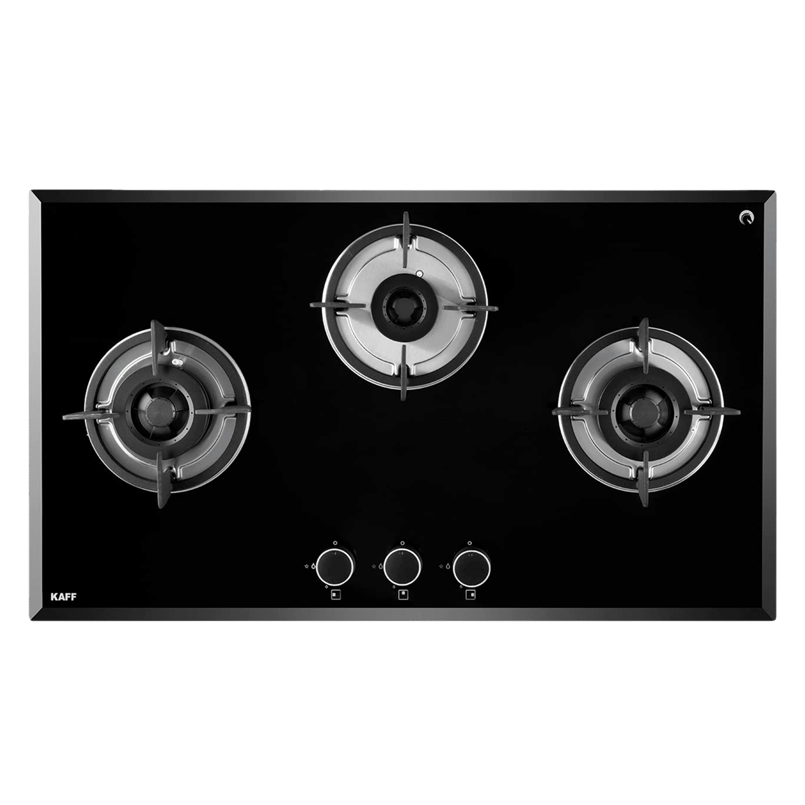 KAFF FBB 783 Tempered Glass Top 3 Burner Automatic Electric Hob (Enamelled Matt Finish Grills, Black)_6