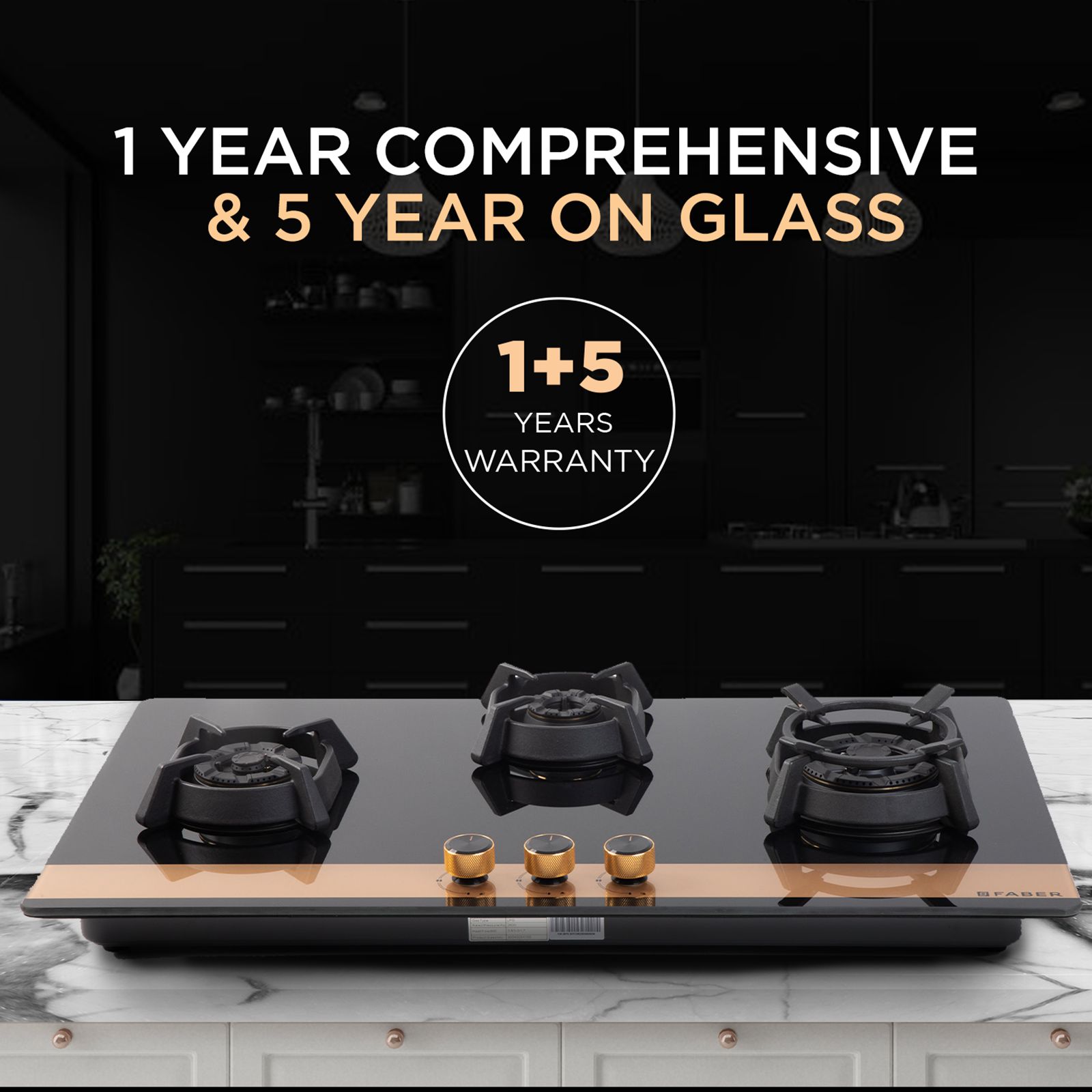 Faber Utopia Pro HT 903 BR CI Toughened Glass Top 3 Burner Automatic Electric Hob (Flame Failure Device, Black) Faber Utopia Pro HT 903 BR CI Toughened Glass Top 3 Burner Automatic Electric Hob (Flame Failure Device, Black)_12