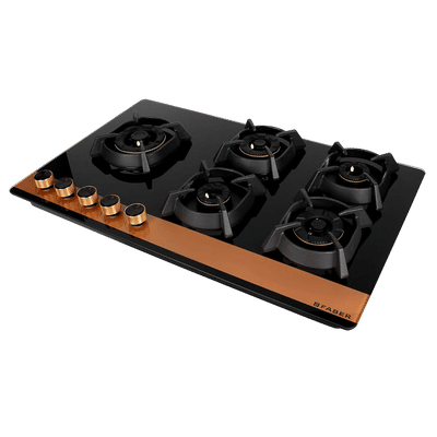 Faber Utopia Pro HT 905 BR CI 5 Burner Automatic Electric Hob (Flame Failure Device, Black)