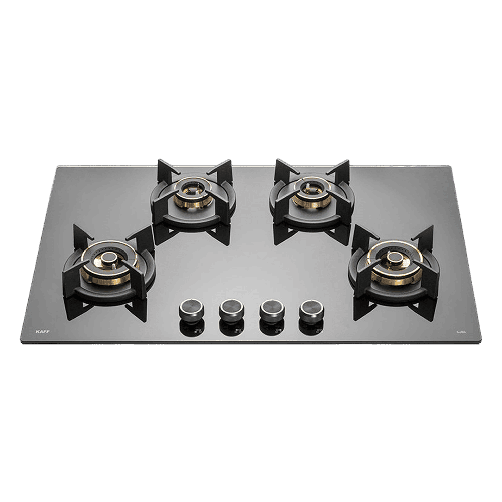 KAFF INF 804 Tempered Glass Top 4 Burner Automatic Electric Hob (Flame Failure Device, Black)_1