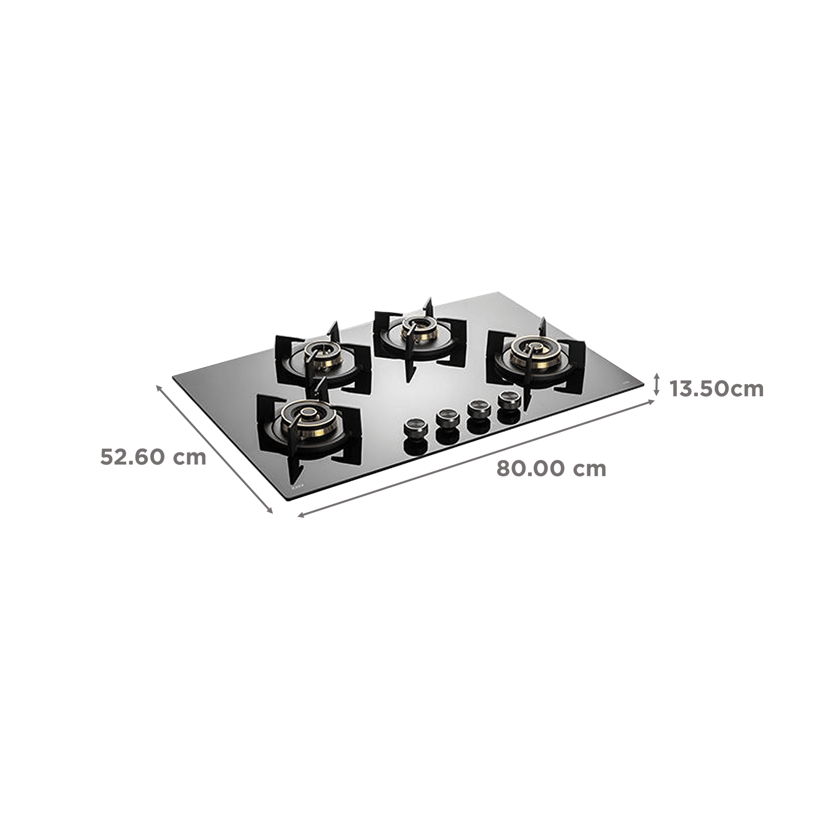 KAFF INF 804 Tempered Glass Top 4 Burner Automatic Electric Hob (Flame Failure Device, Black)_2
