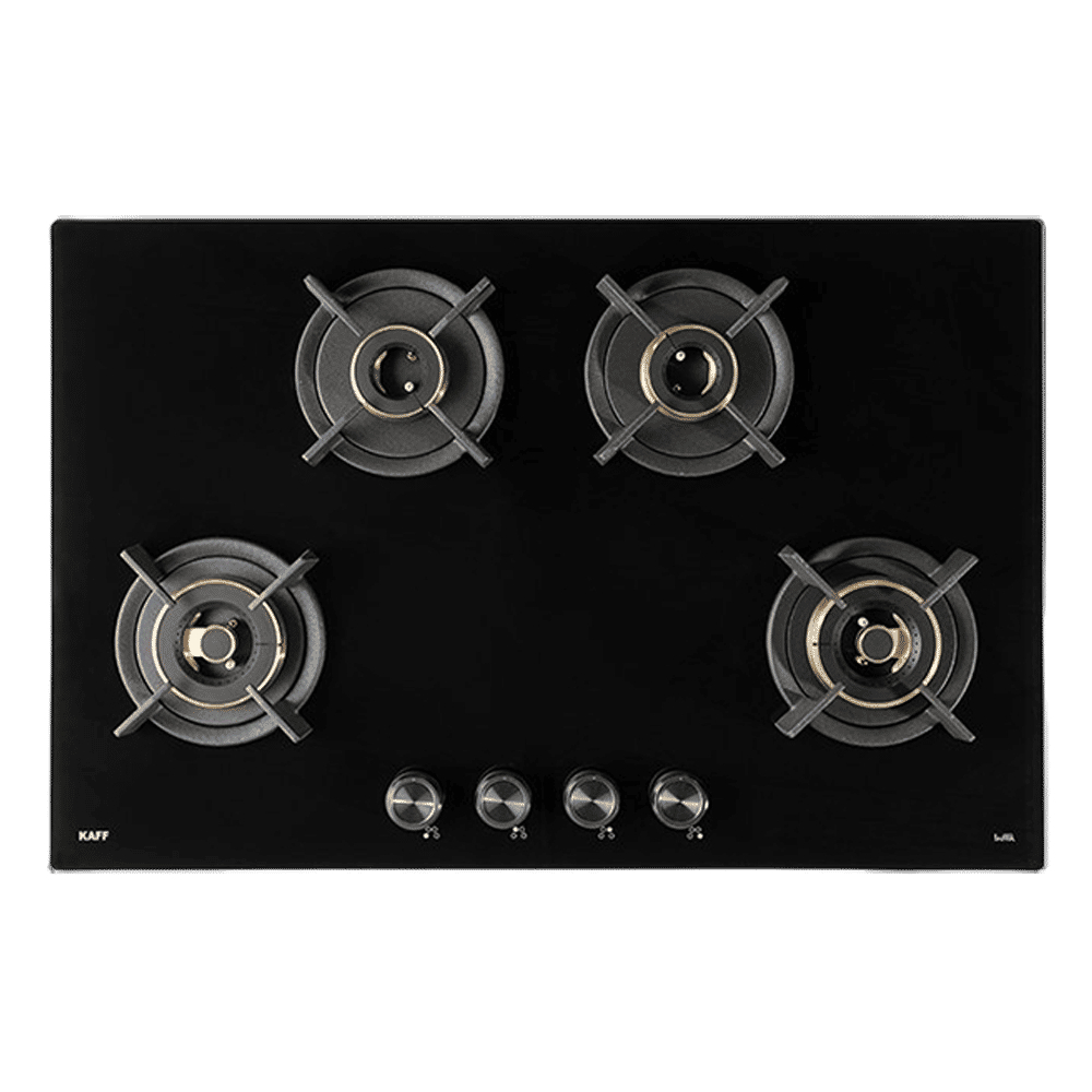 KAFF INF 804 Tempered Glass Top 4 Burner Automatic Electric Hob (Flame Failure Device, Black)_5
