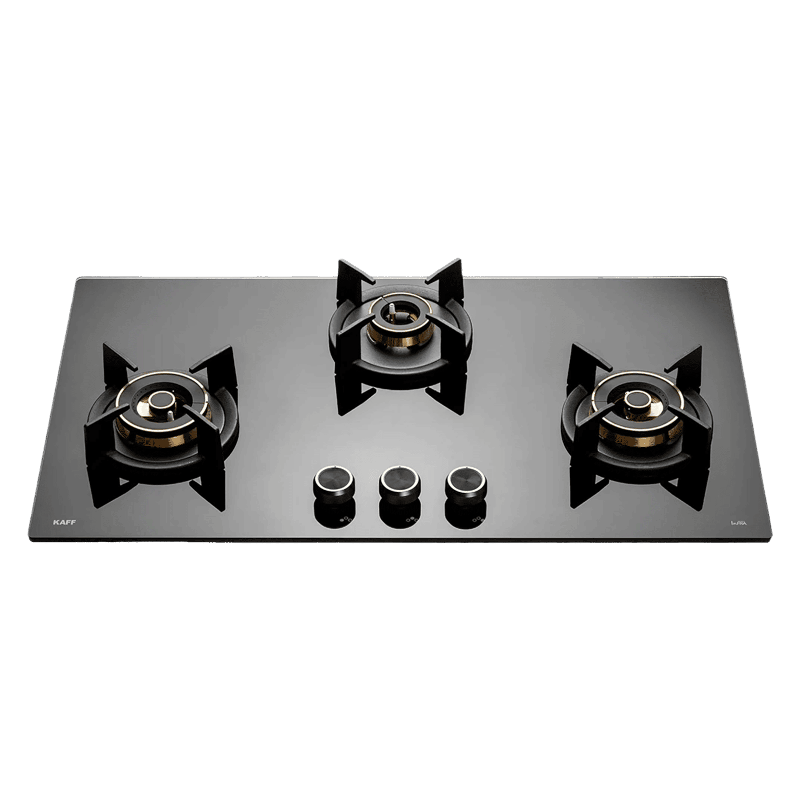 KAFF INF 783 Tempered Glass Top 3 Burner Automatic Electric Hob (Flame Failure Device, Black) KAFF INF 783 Tempered Glass Top 3 Burner Automatic Electric Hob (Flame Failure Device, Black)_1