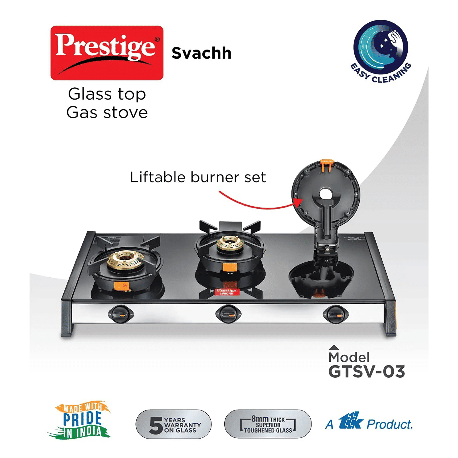 Prestige Svachh Toughened Glass Top 3 Burner Manual Gas Stove (Liftable Burner Set, Black) Prestige Svachh Toughened Glass Top 3 Burner Manual Gas Stove (Liftable Burner Set, Black)_7