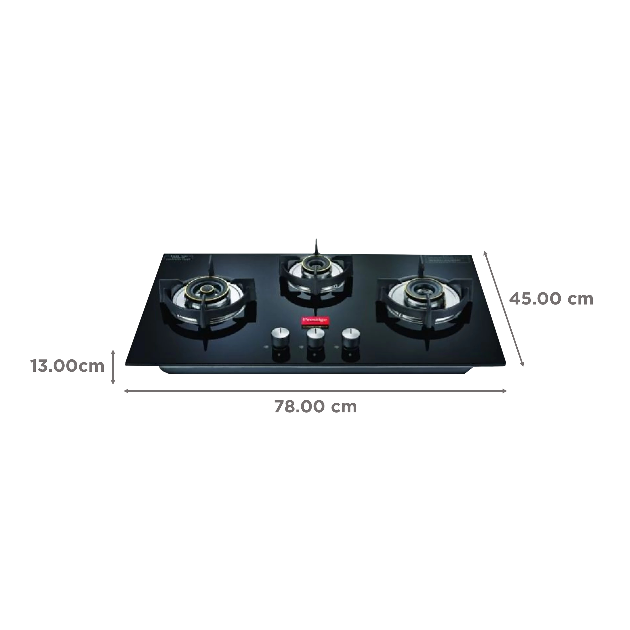 Prestige Vogue Toughened Glass Top 3 Burner Automatic Electric Hob (Ultra Slim Body, Black) Prestige Vogue Toughened Glass Top 3 Burner Automatic Electric Hob (Ultra Slim Body, Black)_2