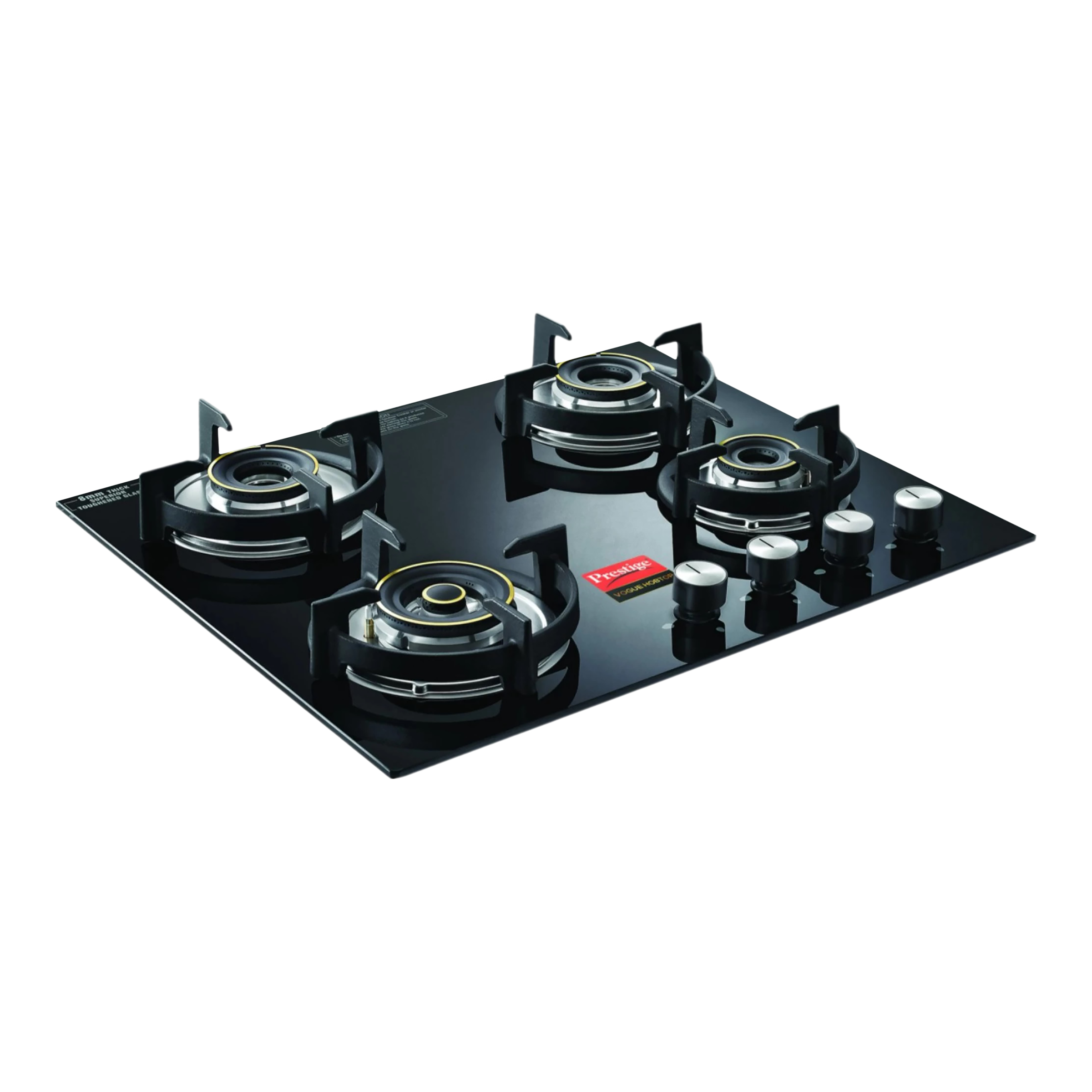 Prestige Vogue Toughened Glass Top 4 Burner Automatic Hob (Ultra Slim Body, Black) Prestige Vogue Toughened Glass Top 4 Burner Automatic Hob (Ultra Slim Body, Black)_1