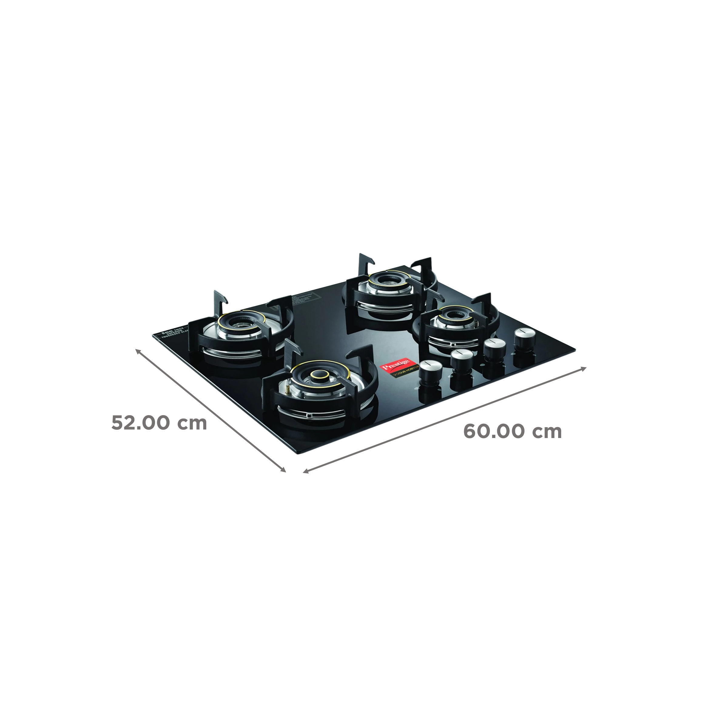 Prestige Vogue Toughened Glass Top 4 Burner Automatic Hob (Ultra Slim Body, Black) Prestige Vogue Toughened Glass Top 4 Burner Automatic Hob (Ultra Slim Body, Black)_2