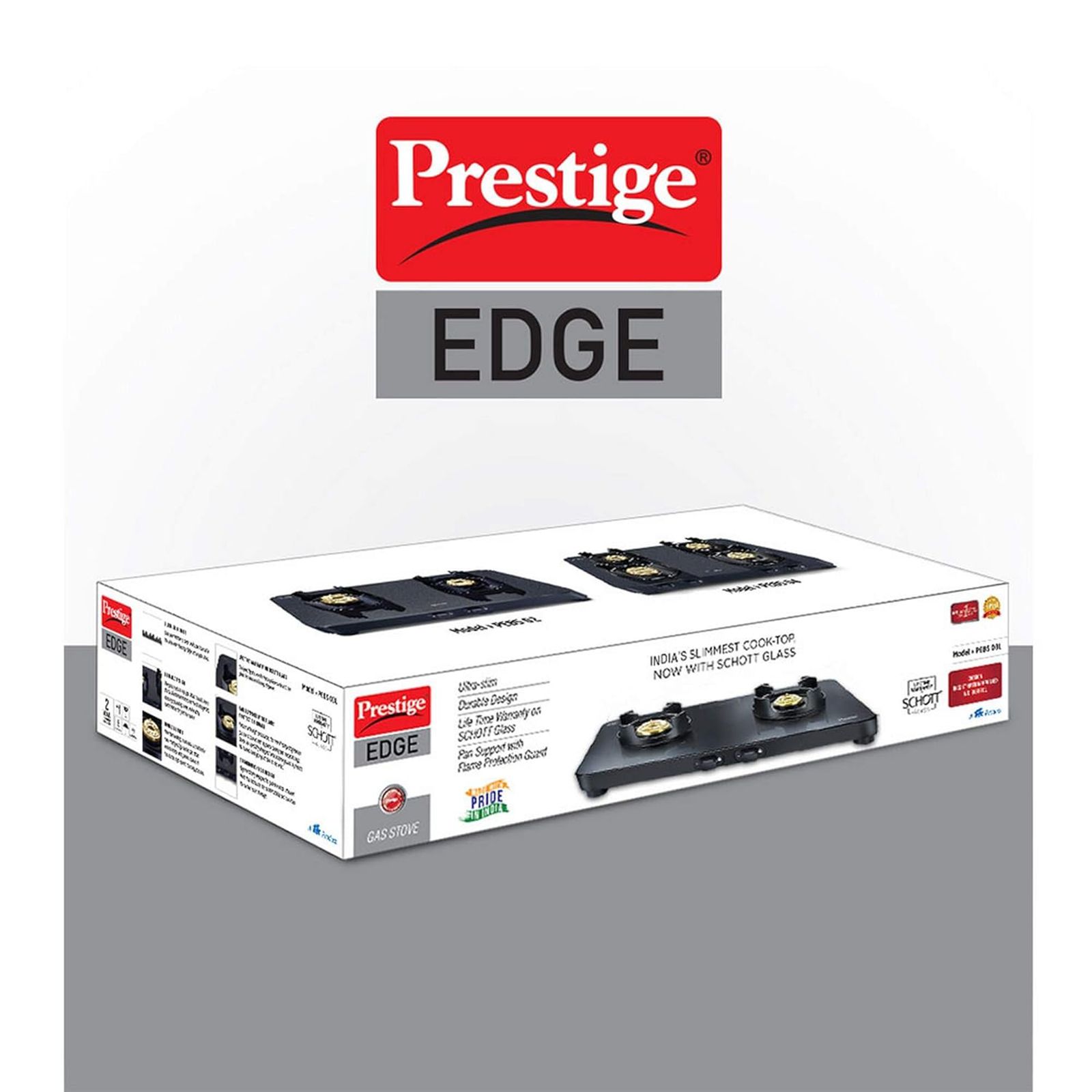 Prestige Edge Toughened Glass Top 2 Burner Manual Gas Stove (Ergonomic Knob, Black)_8