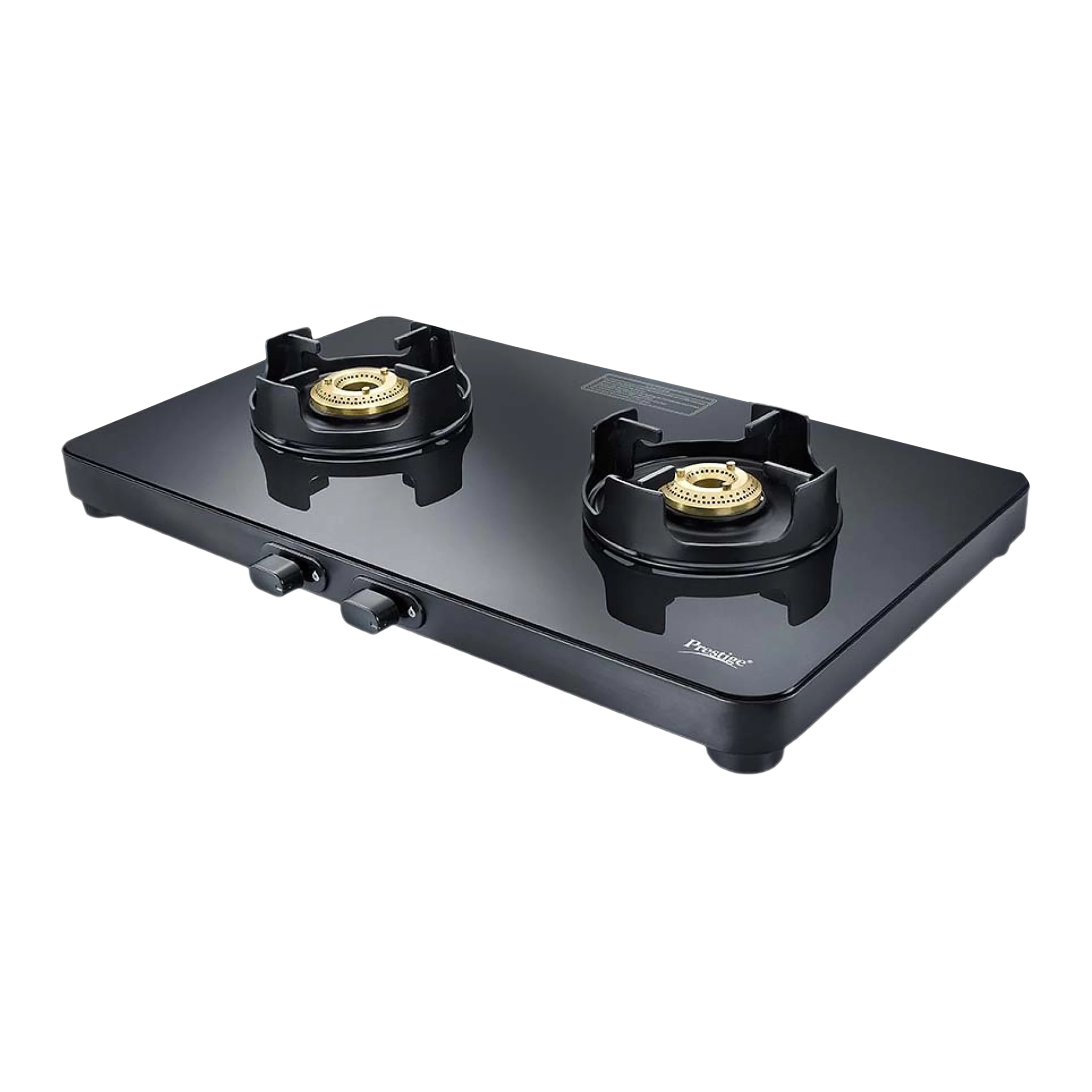 Prestige Edge Toughened Glass Top 2 Burner Manual Gas Stove (Ergonomic Knob, Black)_11