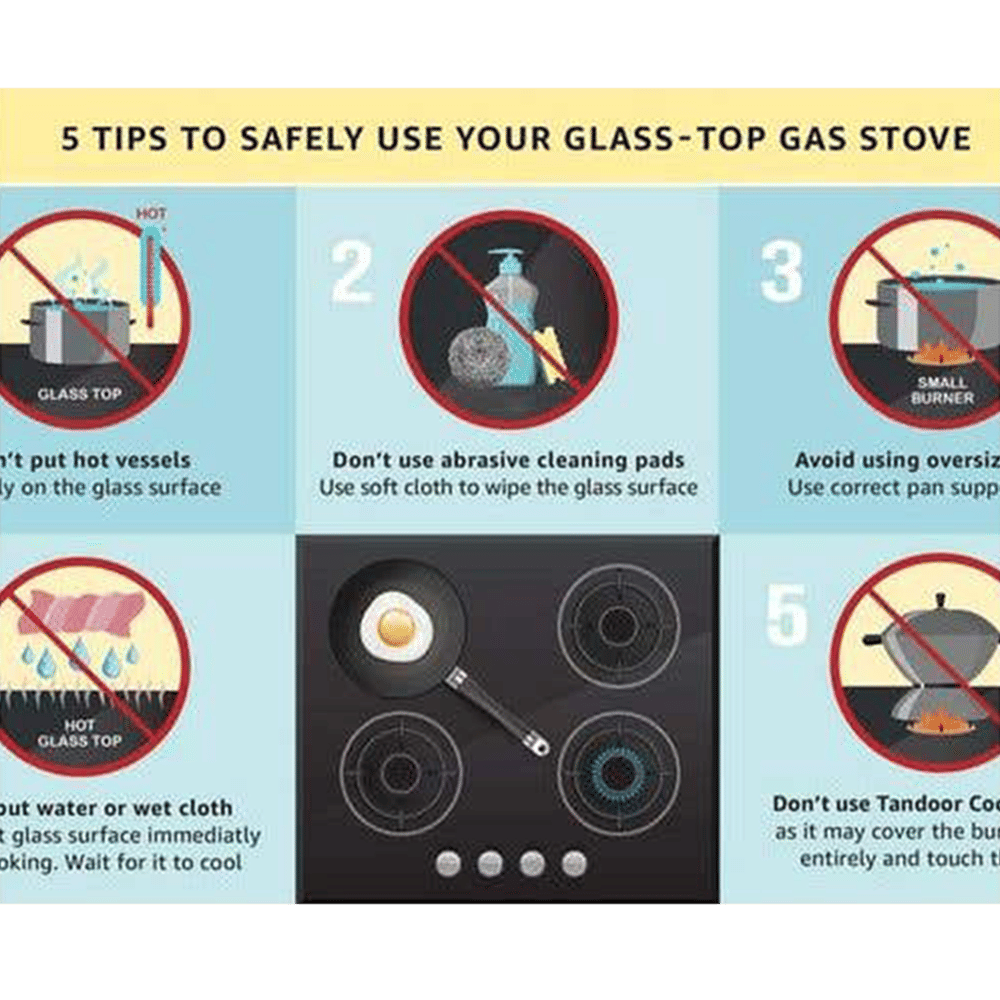 Prestige Edge Toughened Glass Top 4 Burner Manual Gas Stove (Ergonomic Knob, Black) Prestige Edge Toughened Glass Top 4 Burner Manual Gas Stove (Ergonomic Knob, Black)_5