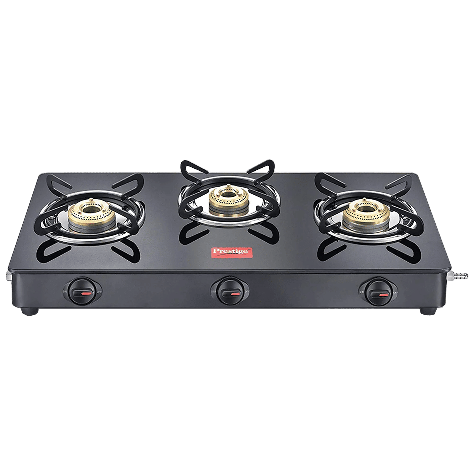 Prestige Magic GTMC Toughened Glass Top 3 Burner Manual Gas Stove (Spill Proof, Black) Prestige Magic GTMC Toughened Glass Top 3 Burner Manual Gas Stove (Spill Proof, Black)_1